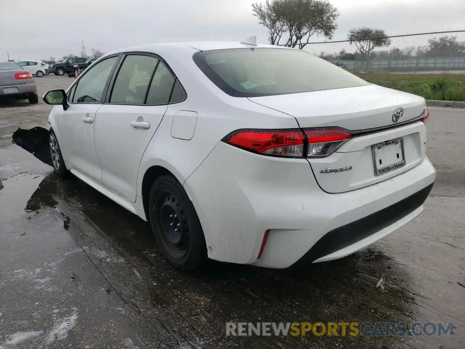 3 Photograph of a damaged car JTDEPRAEXLJ016821 TOYOTA COROLLA 2020