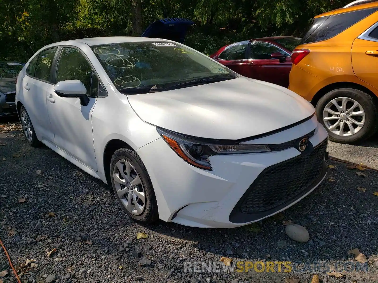 1 Photograph of a damaged car JTDEPRAEXLJ017127 TOYOTA COROLLA 2020