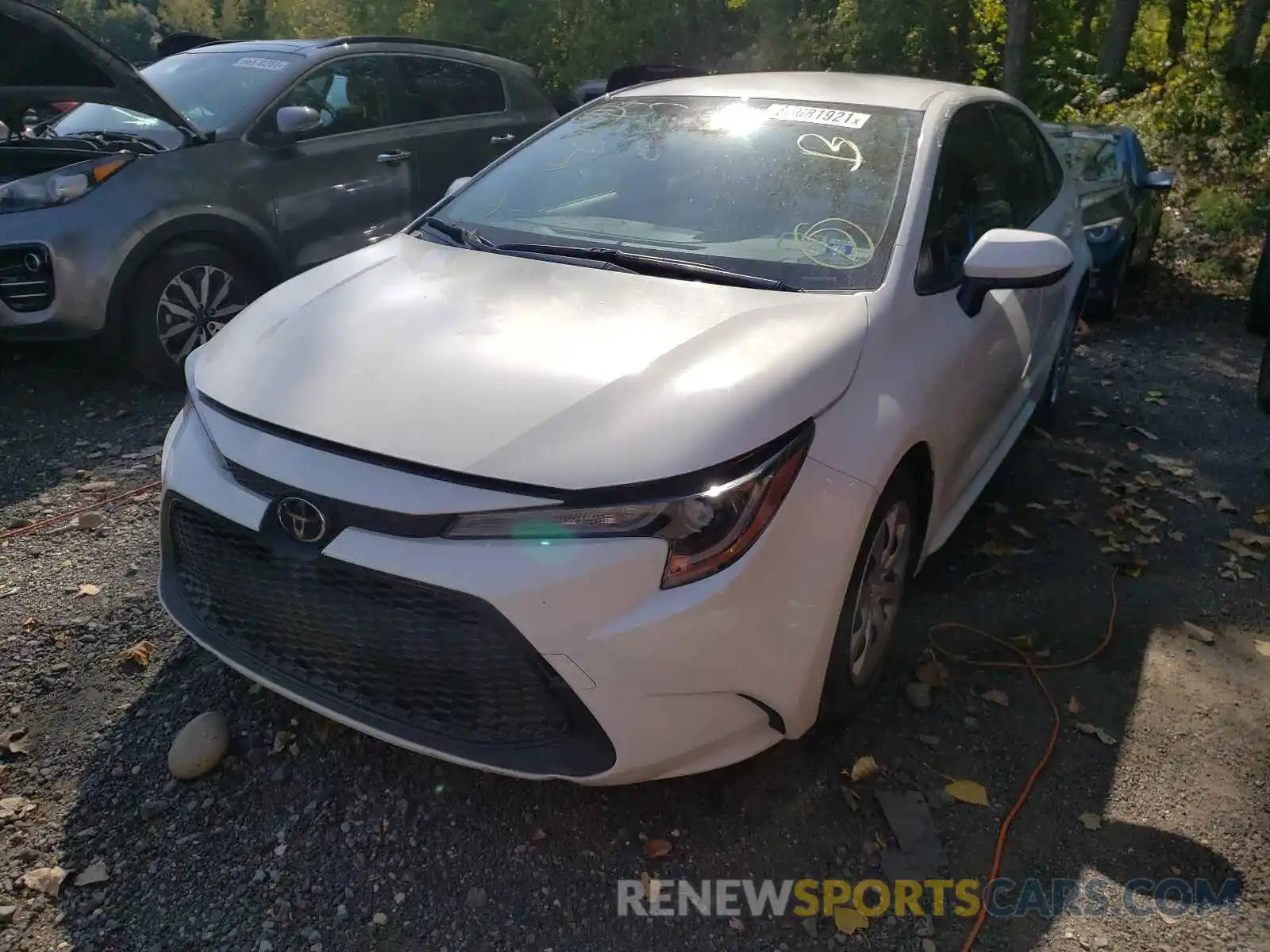 2 Photograph of a damaged car JTDEPRAEXLJ017127 TOYOTA COROLLA 2020