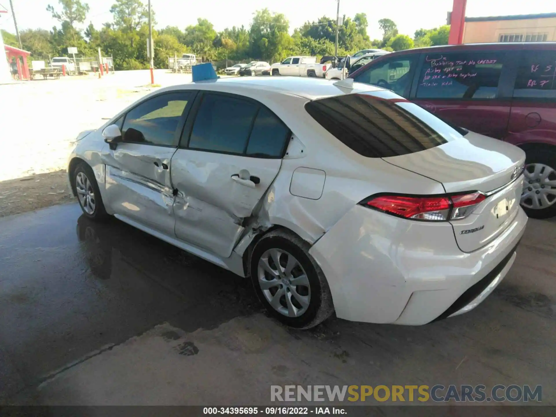 3 Photograph of a damaged car JTDEPRAEXLJ018231 TOYOTA COROLLA 2020