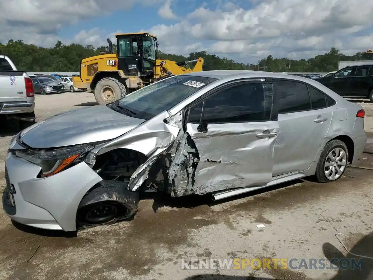 1 Photograph of a damaged car JTDEPRAEXLJ018486 TOYOTA COROLLA 2020