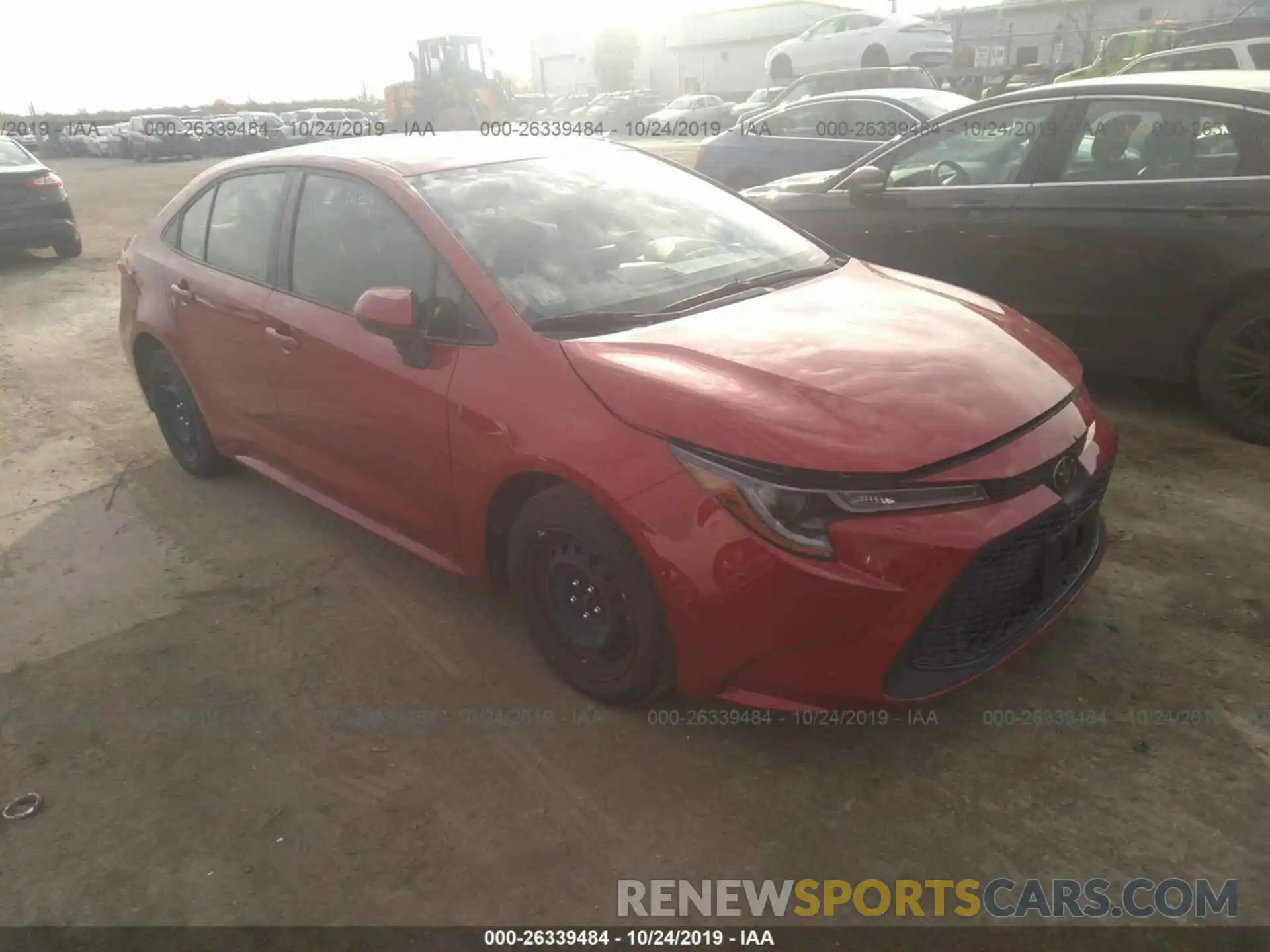 1 Photograph of a damaged car JTDEPRAEXLJ018987 TOYOTA COROLLA 2020