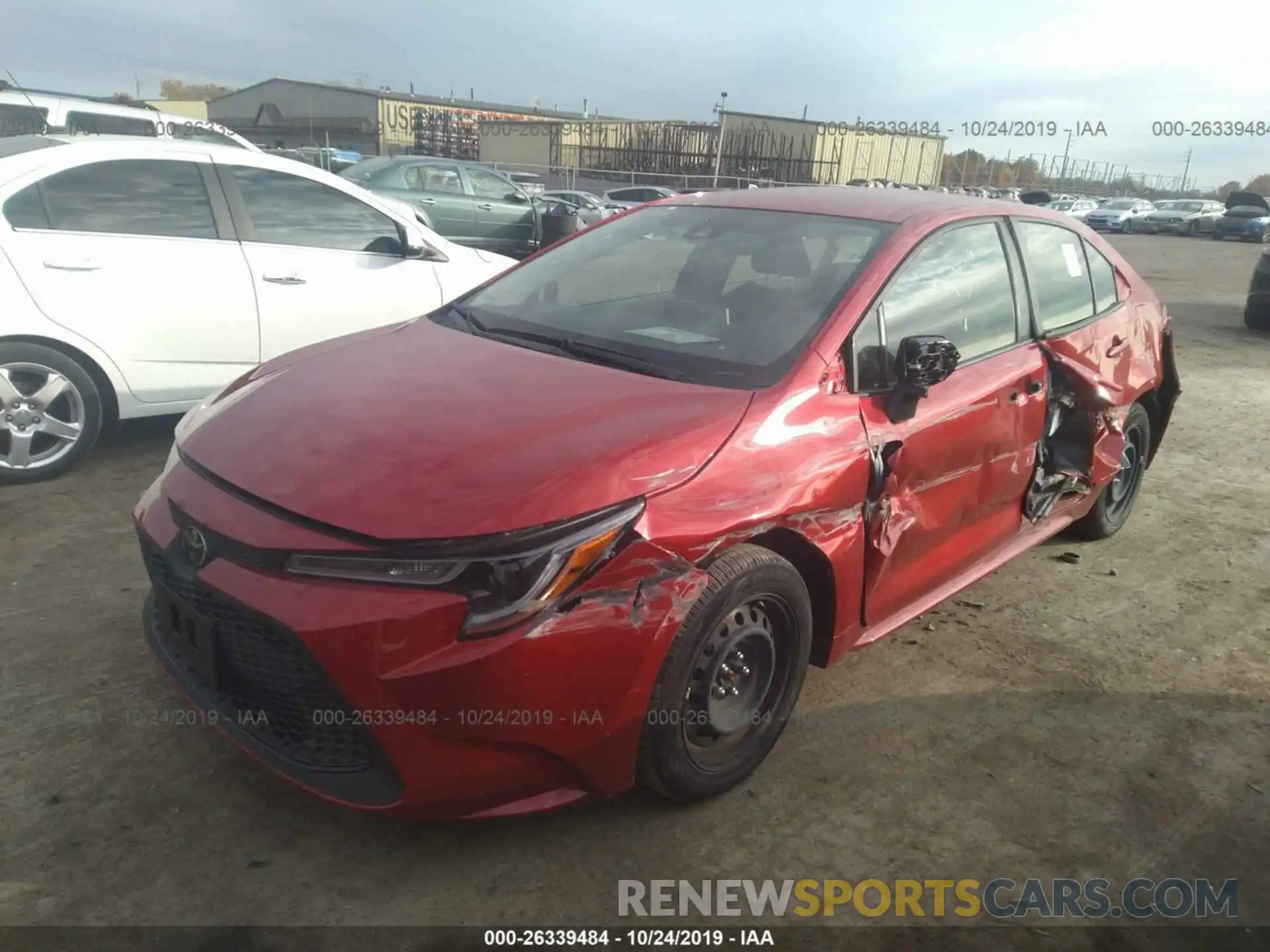 2 Photograph of a damaged car JTDEPRAEXLJ018987 TOYOTA COROLLA 2020