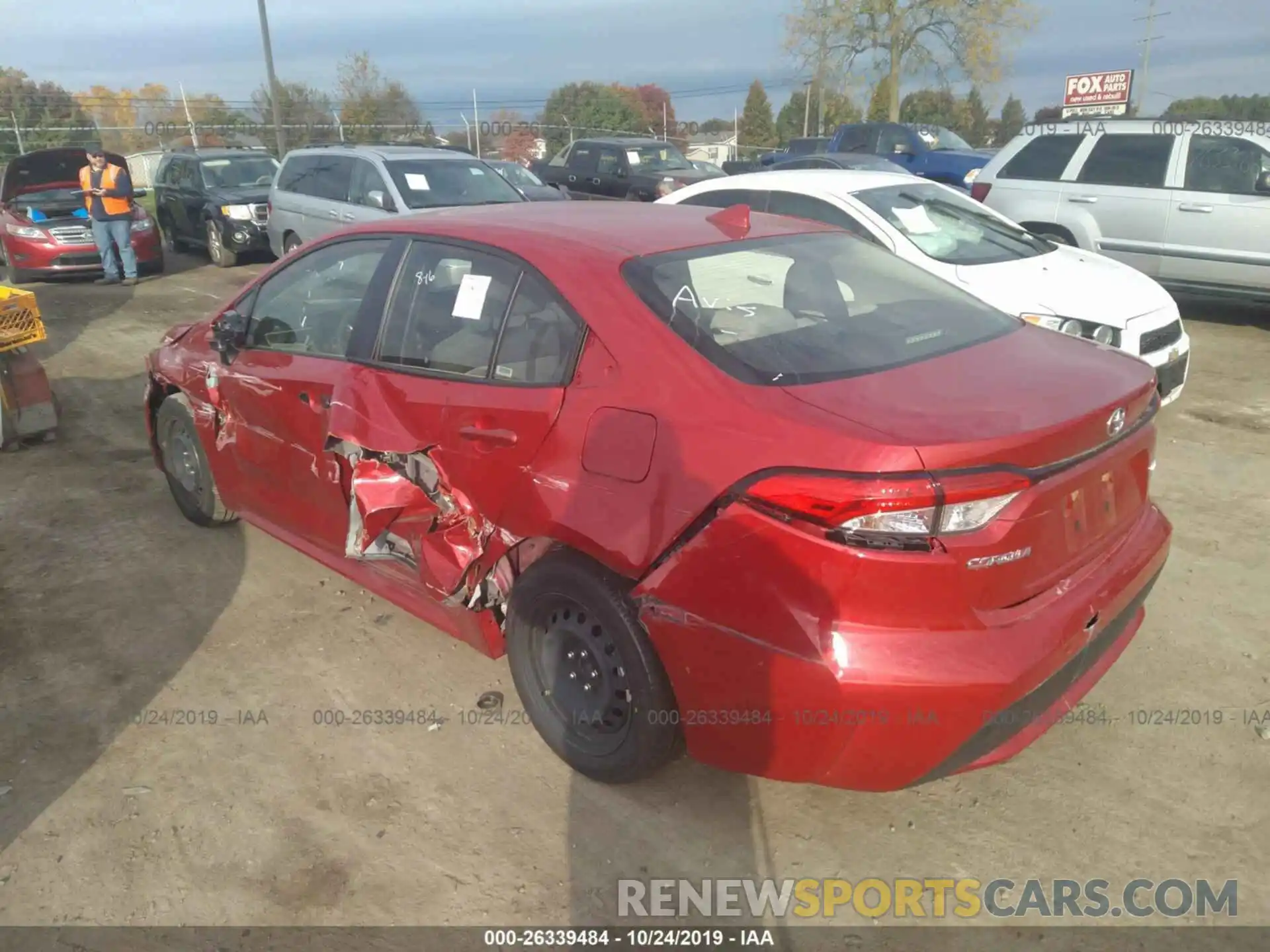 3 Photograph of a damaged car JTDEPRAEXLJ018987 TOYOTA COROLLA 2020