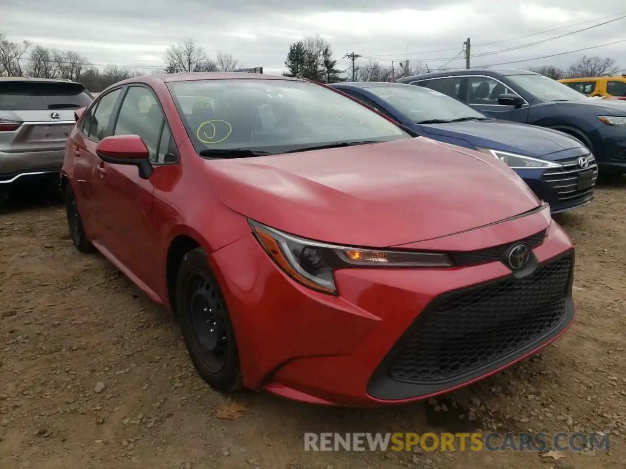 1 Photograph of a damaged car JTDEPRAEXLJ019041 TOYOTA COROLLA 2020