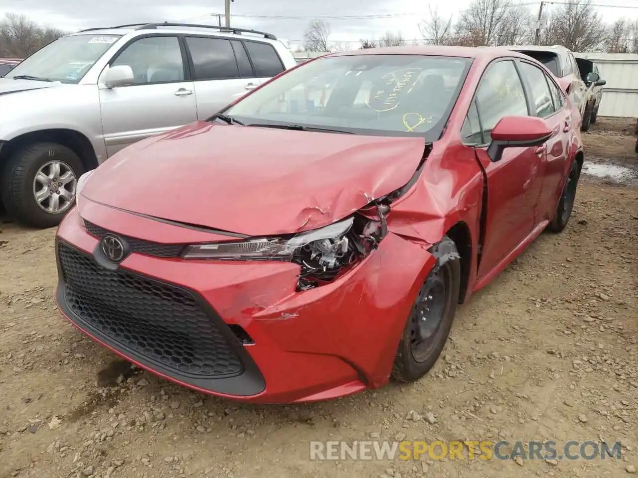 2 Photograph of a damaged car JTDEPRAEXLJ019041 TOYOTA COROLLA 2020