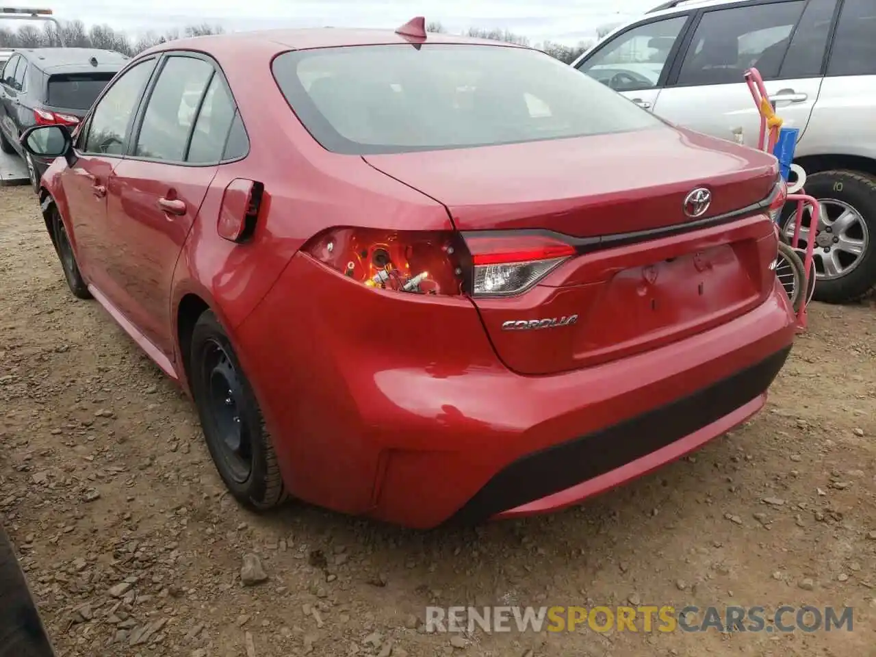 3 Photograph of a damaged car JTDEPRAEXLJ019041 TOYOTA COROLLA 2020