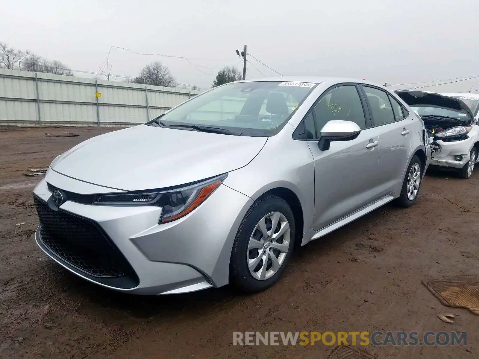 2 Photograph of a damaged car JTDEPRAEXLJ019136 TOYOTA COROLLA 2020