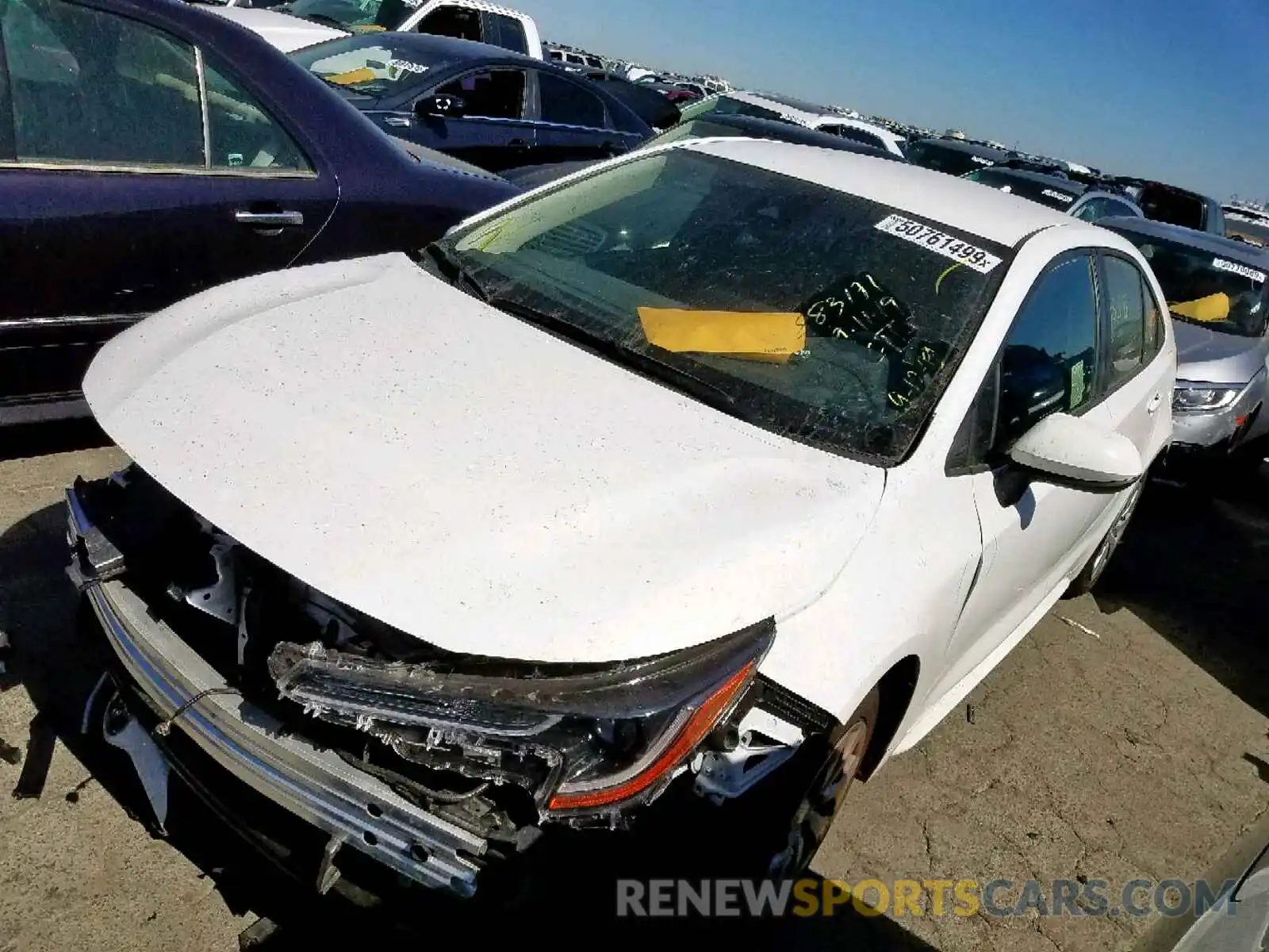 2 Фотография поврежденного автомобиля JTDEPRAEXLJ019265 TOYOTA COROLLA 2020