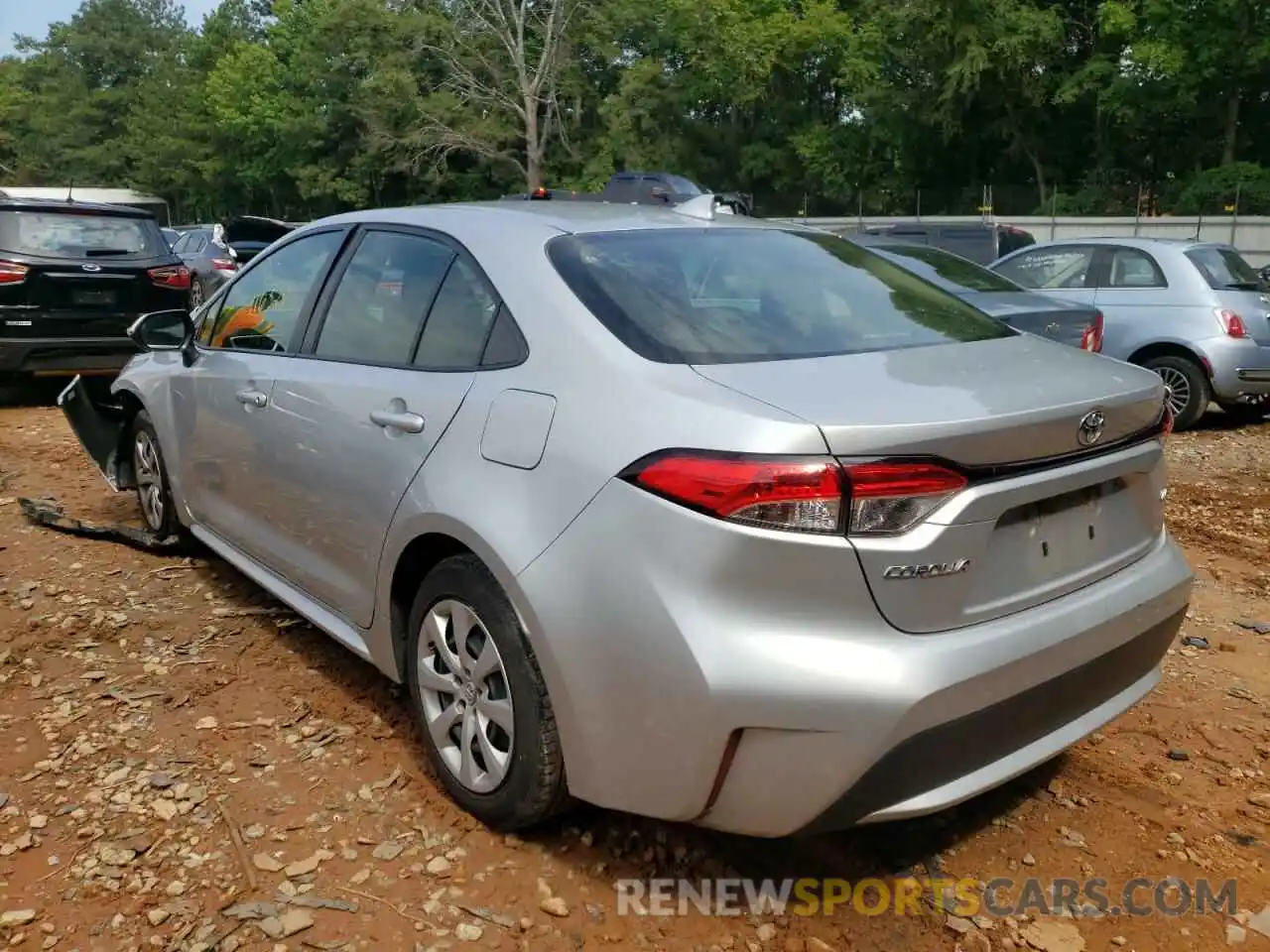 3 Photograph of a damaged car JTDEPRAEXLJ019492 TOYOTA COROLLA 2020