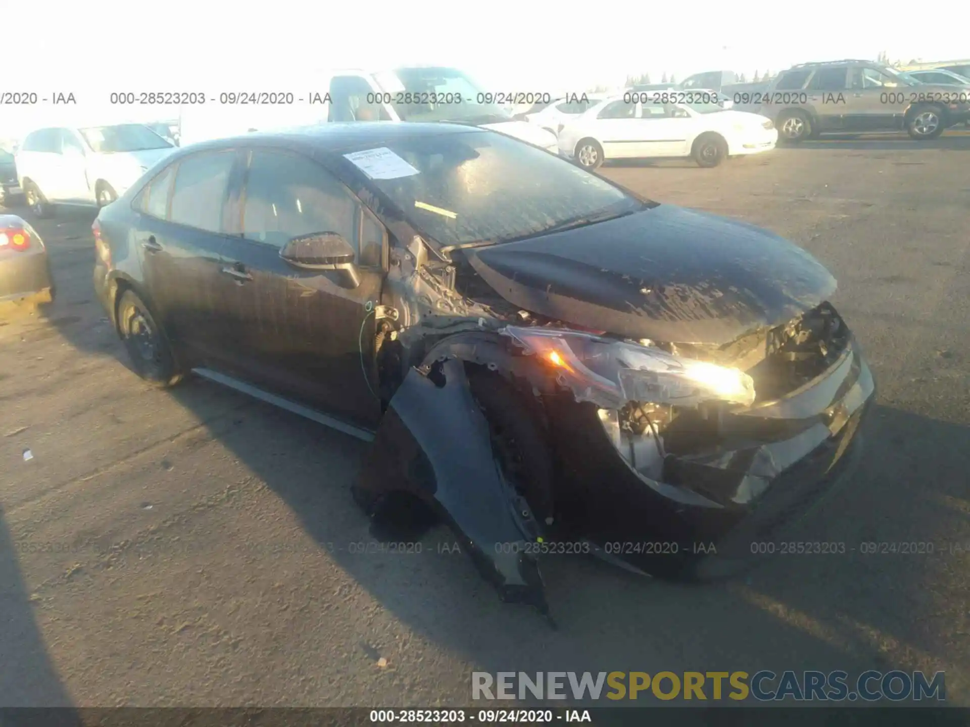 1 Photograph of a damaged car JTDEPRAEXLJ019797 TOYOTA COROLLA 2020