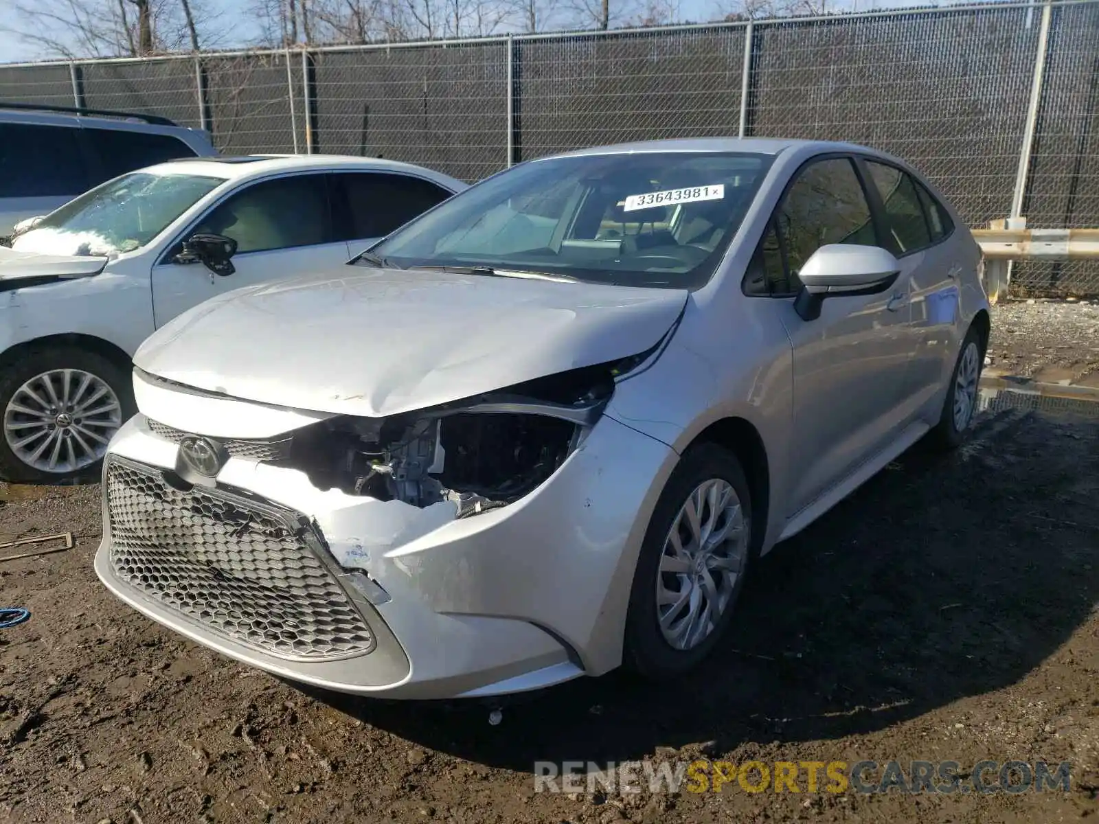 2 Photograph of a damaged car JTDEPRAEXLJ019802 TOYOTA COROLLA 2020