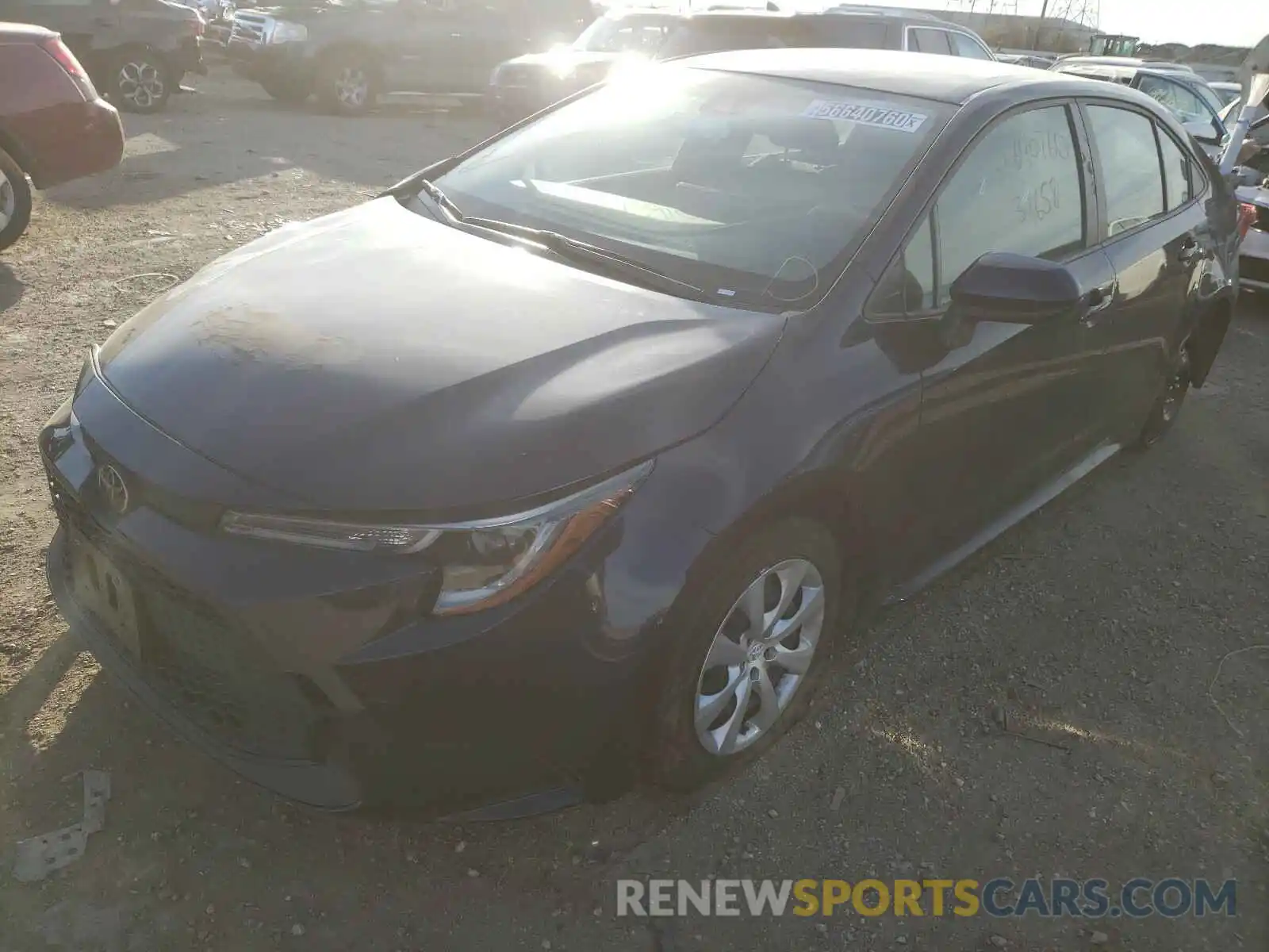 2 Photograph of a damaged car JTDEPRAEXLJ019976 TOYOTA COROLLA 2020