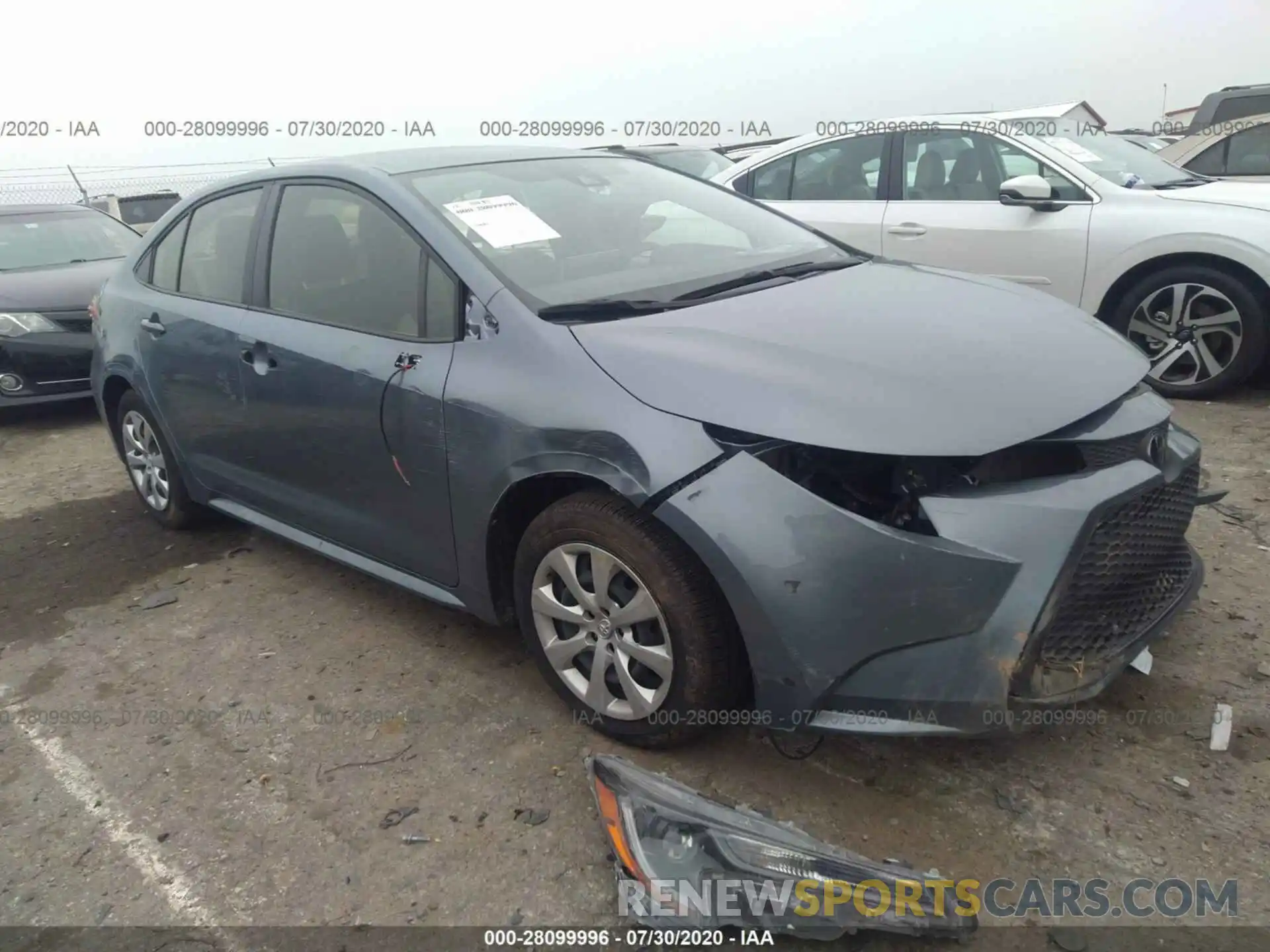 1 Photograph of a damaged car JTDEPRAEXLJ020013 TOYOTA COROLLA 2020