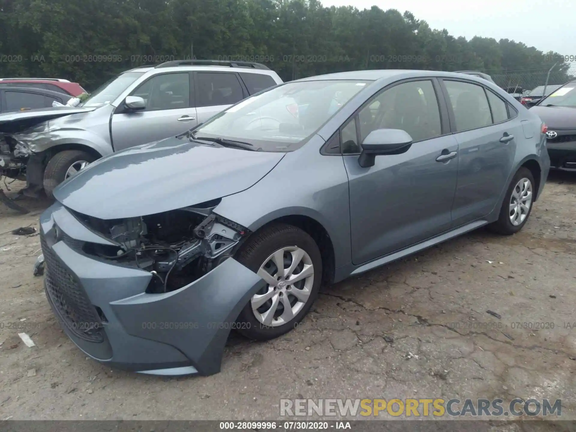 2 Photograph of a damaged car JTDEPRAEXLJ020013 TOYOTA COROLLA 2020