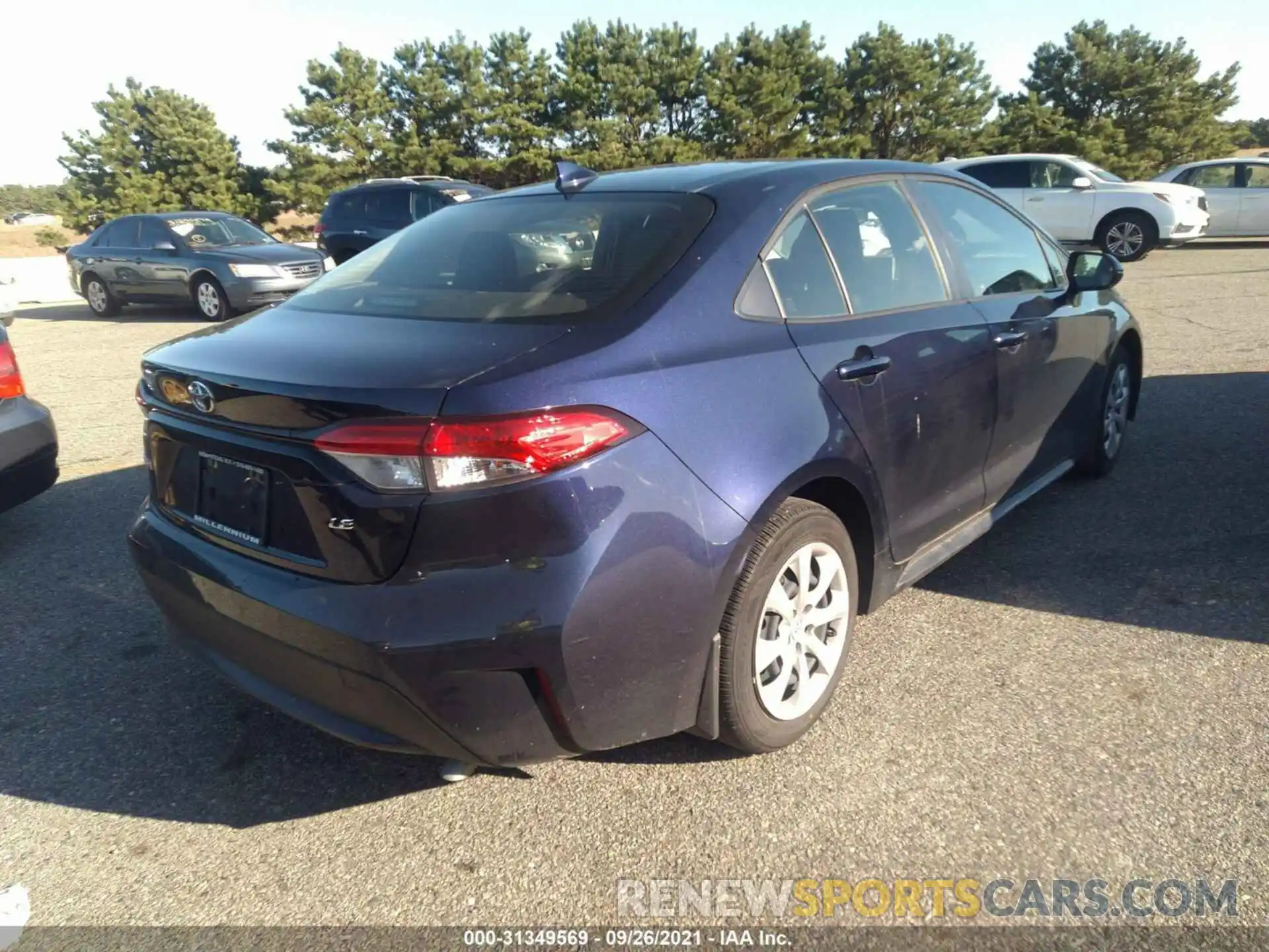 4 Photograph of a damaged car JTDEPRAEXLJ020092 TOYOTA COROLLA 2020