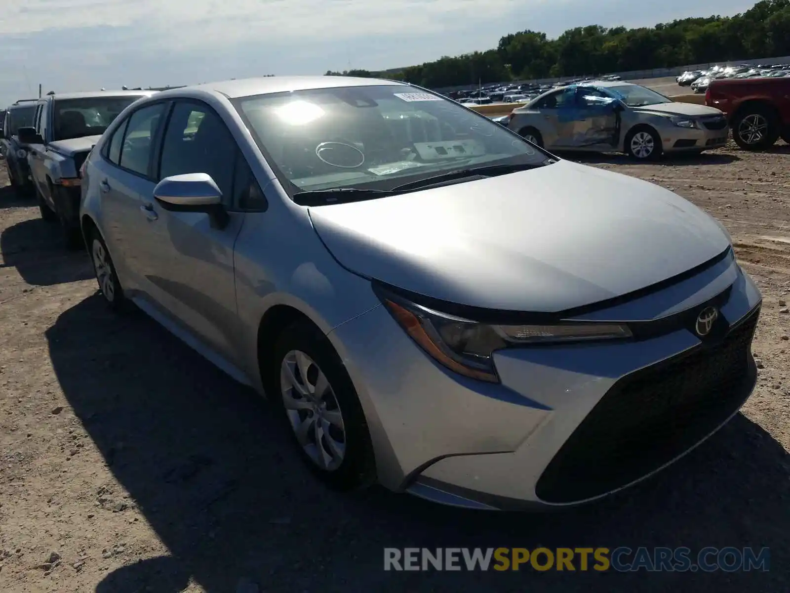 1 Photograph of a damaged car JTDEPRAEXLJ020187 TOYOTA COROLLA 2020