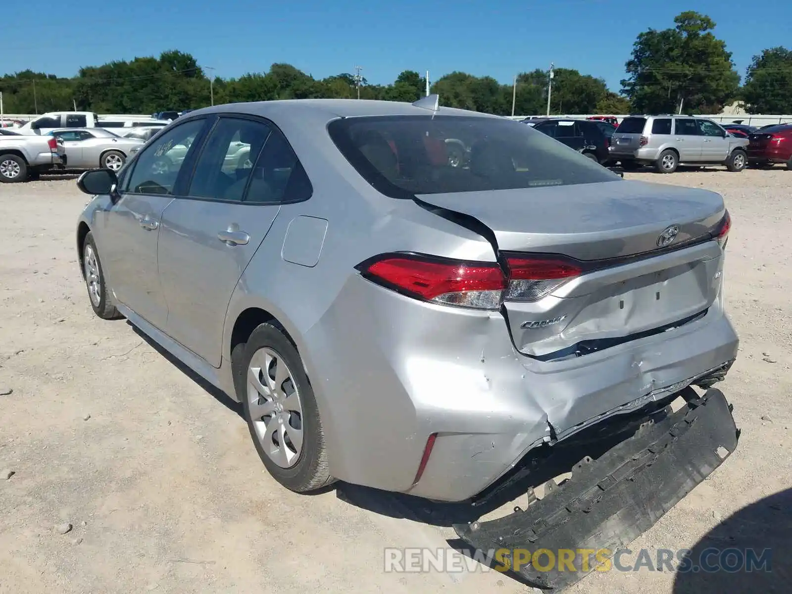 3 Photograph of a damaged car JTDEPRAEXLJ020187 TOYOTA COROLLA 2020