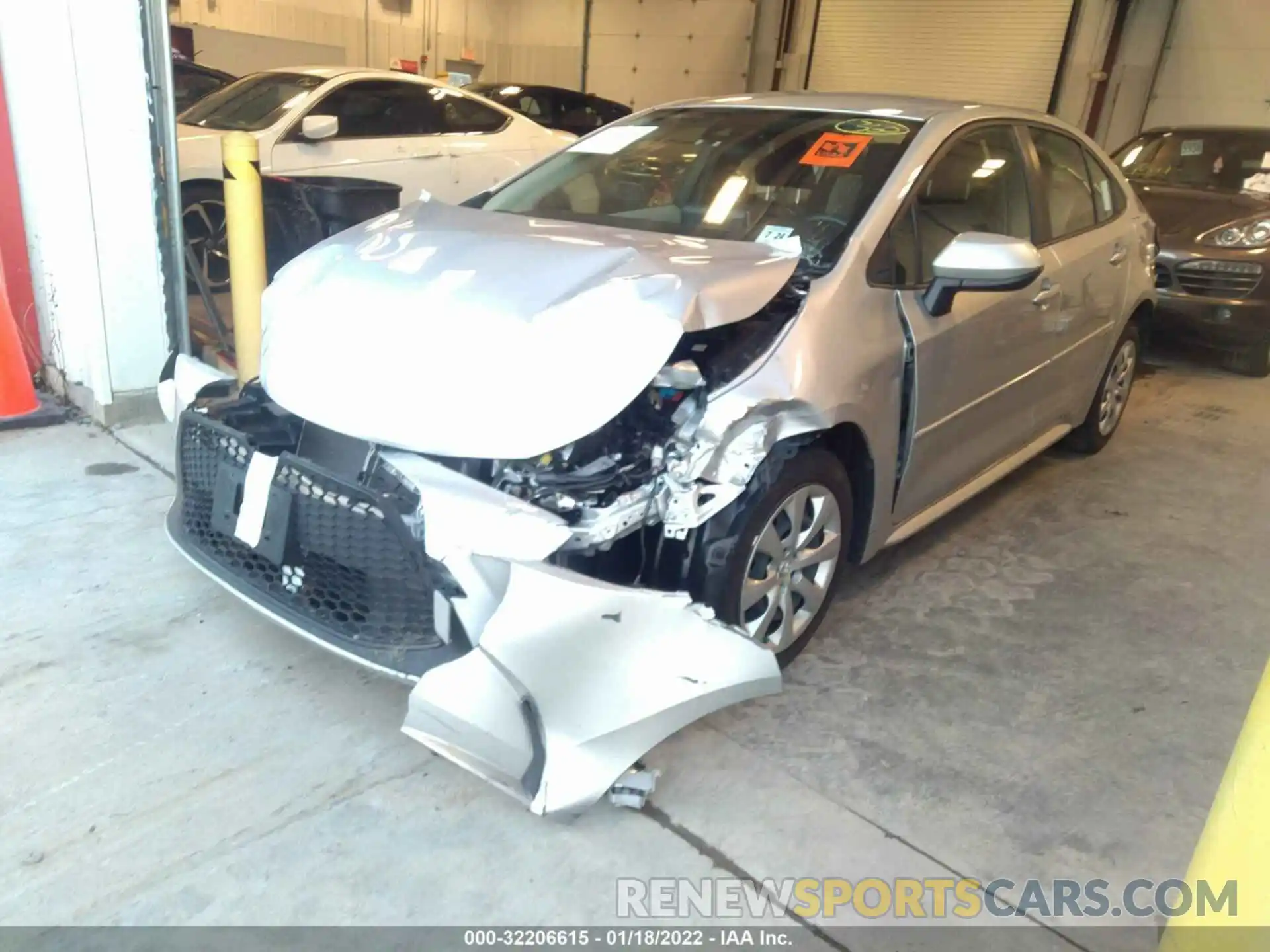 2 Photograph of a damaged car JTDEPRAEXLJ020299 TOYOTA COROLLA 2020