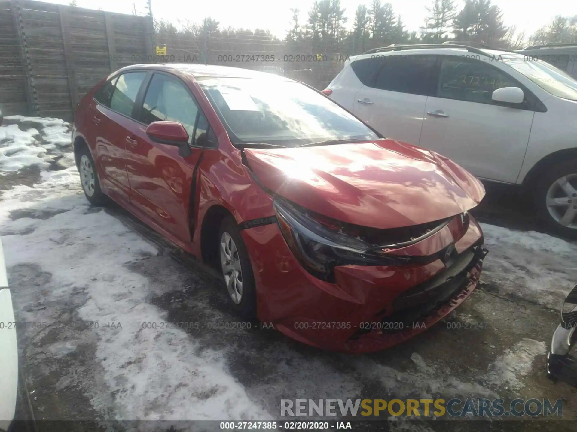 1 Photograph of a damaged car JTDEPRAEXLJ020402 TOYOTA COROLLA 2020