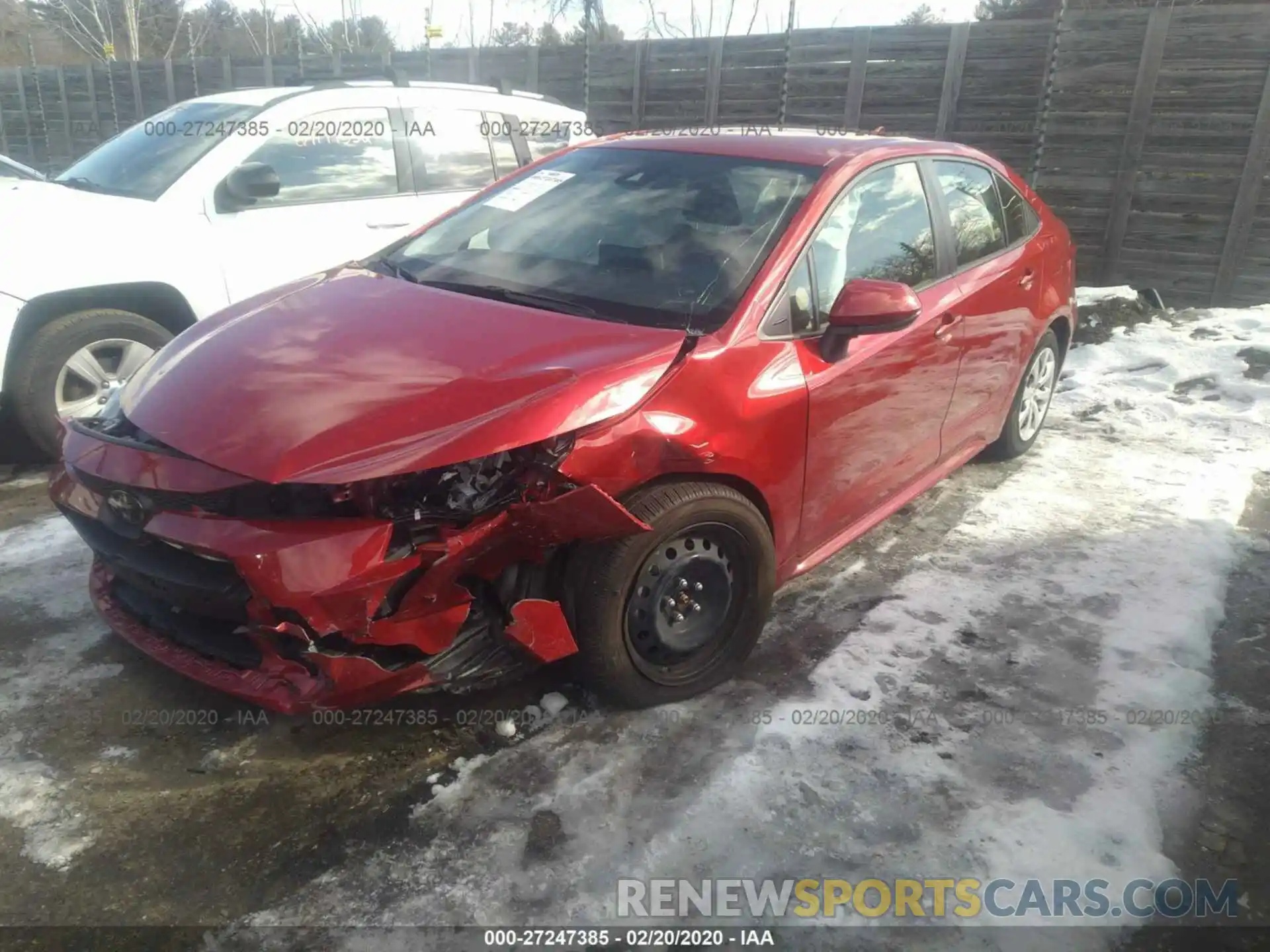 2 Photograph of a damaged car JTDEPRAEXLJ020402 TOYOTA COROLLA 2020