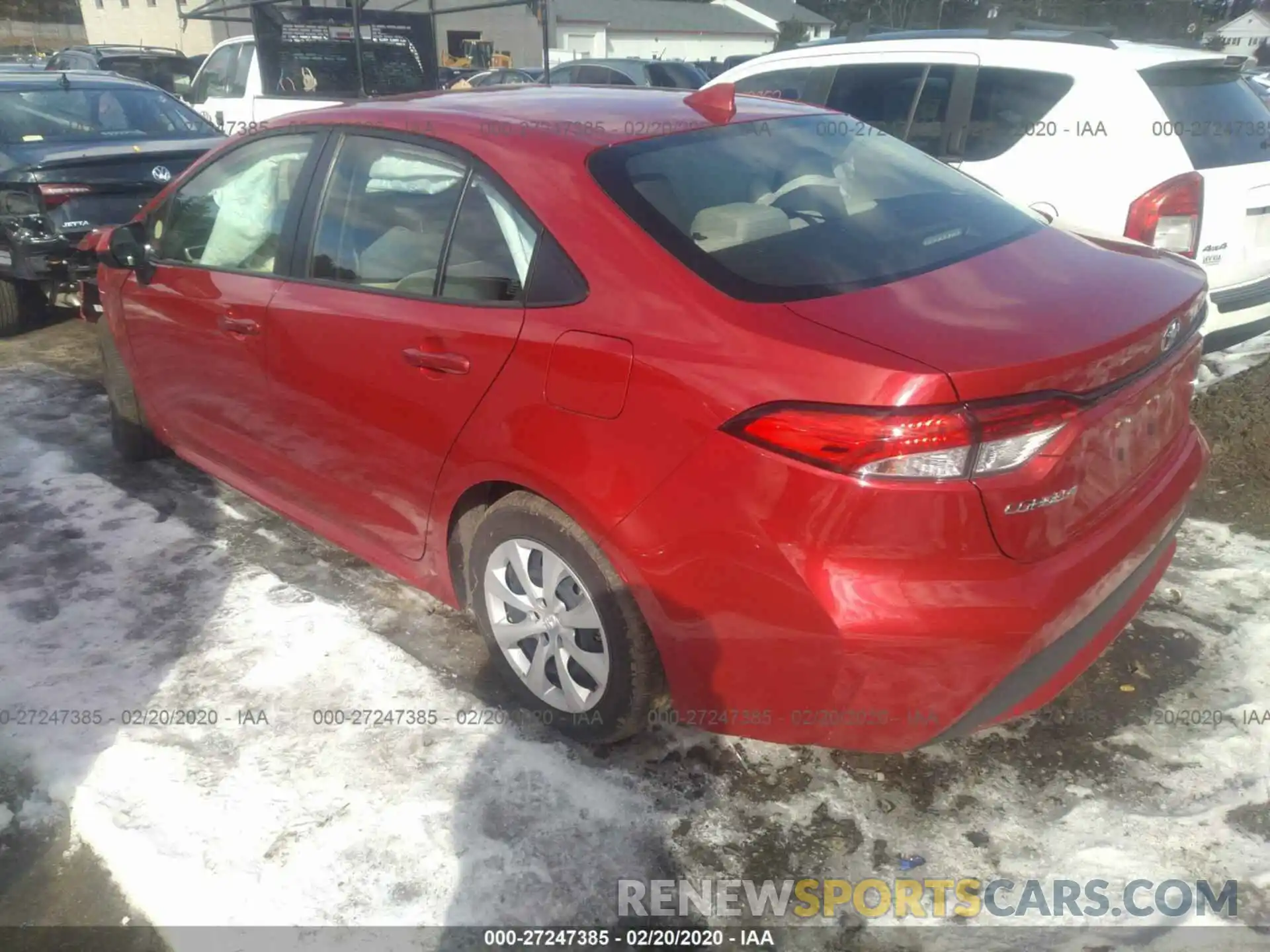 3 Photograph of a damaged car JTDEPRAEXLJ020402 TOYOTA COROLLA 2020