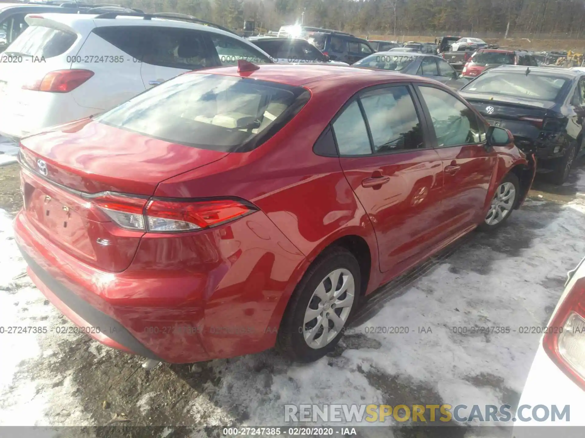 4 Photograph of a damaged car JTDEPRAEXLJ020402 TOYOTA COROLLA 2020