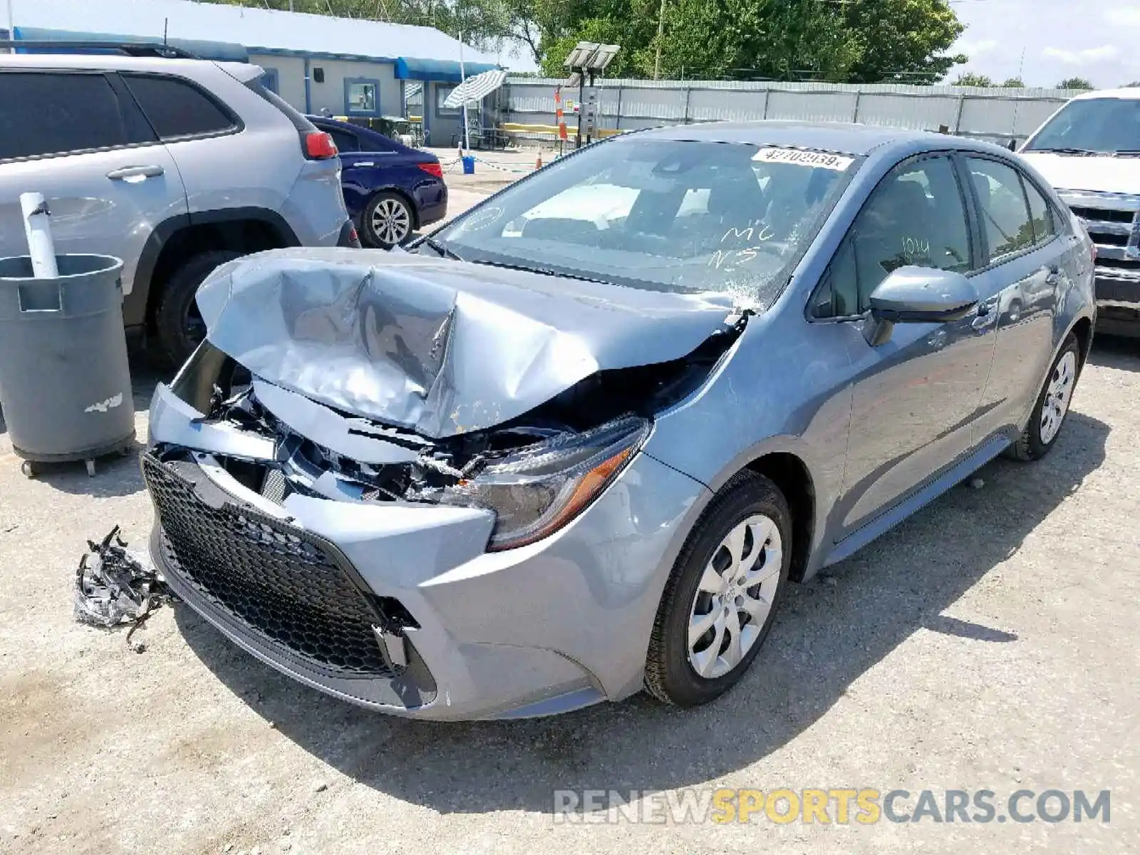 2 Photograph of a damaged car JTDEPRAEXLJ020514 TOYOTA COROLLA 2020