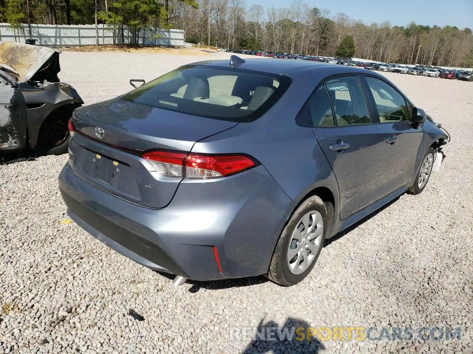 4 Photograph of a damaged car JTDEPRAEXLJ020836 TOYOTA COROLLA 2020