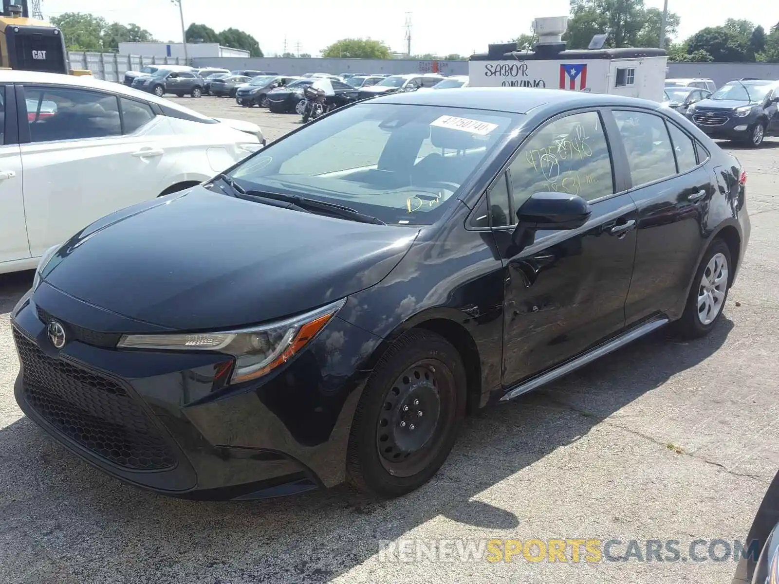 2 Photograph of a damaged car JTDEPRAEXLJ021064 TOYOTA COROLLA 2020