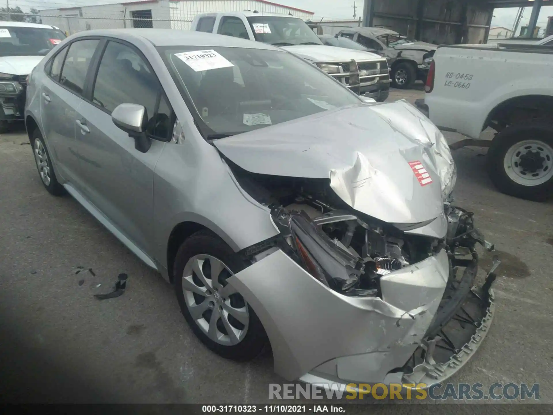 1 Photograph of a damaged car JTDEPRAEXLJ021131 TOYOTA COROLLA 2020