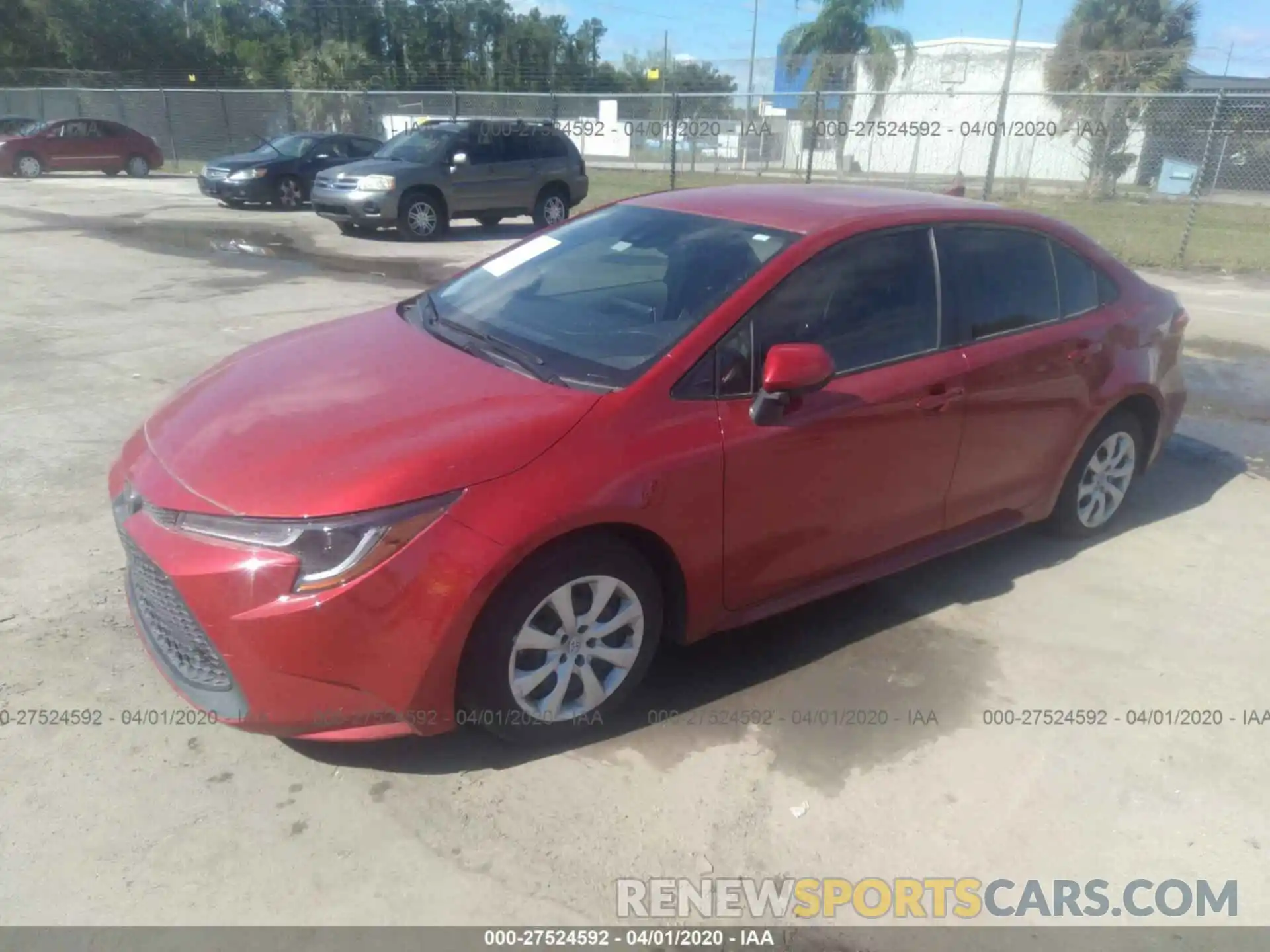 2 Photograph of a damaged car JTDEPRAEXLJ021274 TOYOTA COROLLA 2020