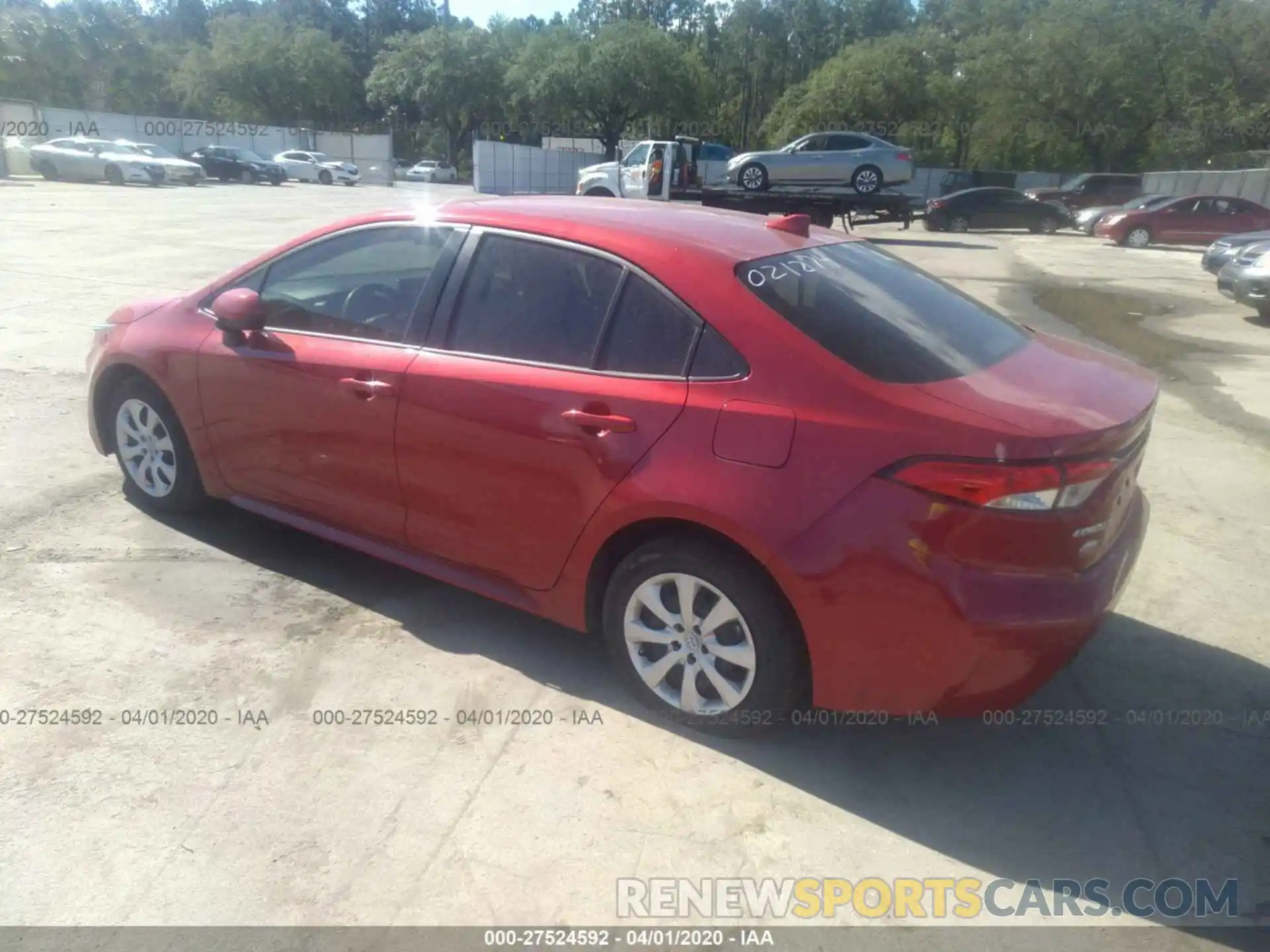 3 Photograph of a damaged car JTDEPRAEXLJ021274 TOYOTA COROLLA 2020