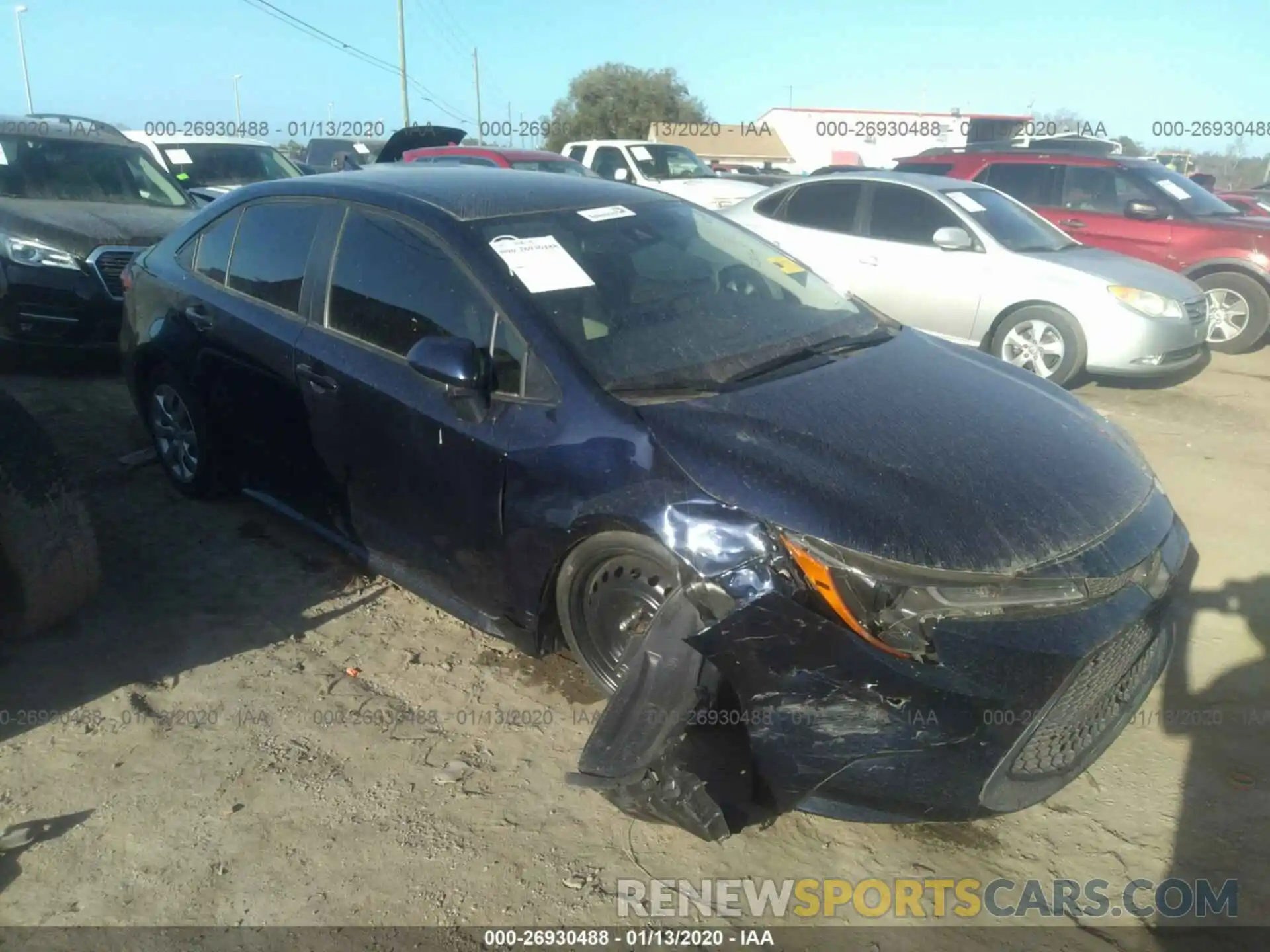 1 Photograph of a damaged car JTDEPRAEXLJ021419 TOYOTA COROLLA 2020