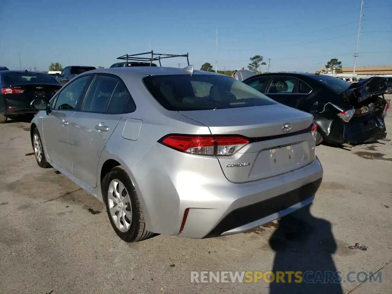 3 Photograph of a damaged car JTDEPRAEXLJ021534 TOYOTA COROLLA 2020