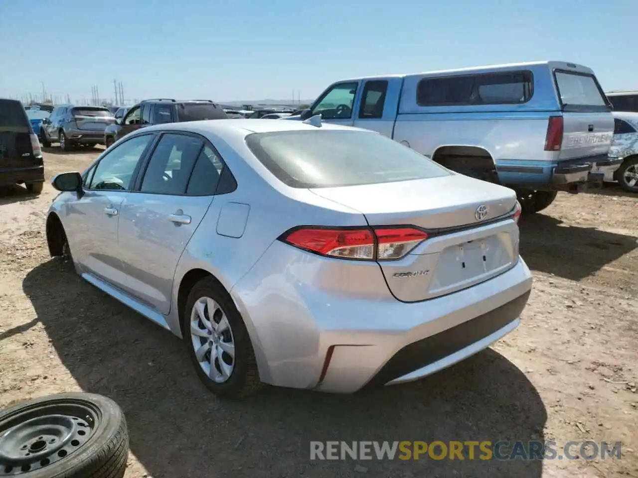 3 Photograph of a damaged car JTDEPRAEXLJ022361 TOYOTA COROLLA 2020