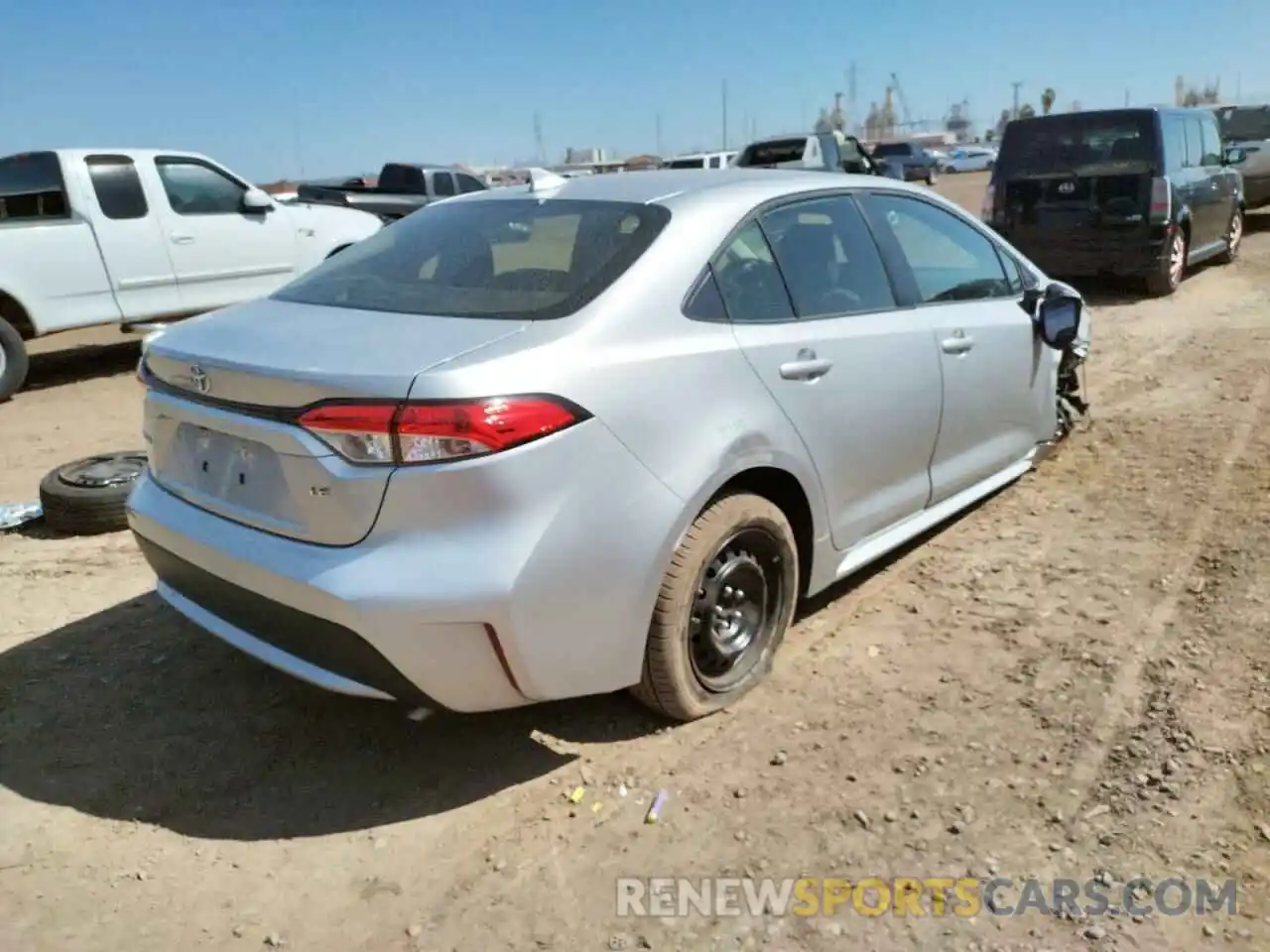 4 Photograph of a damaged car JTDEPRAEXLJ022361 TOYOTA COROLLA 2020