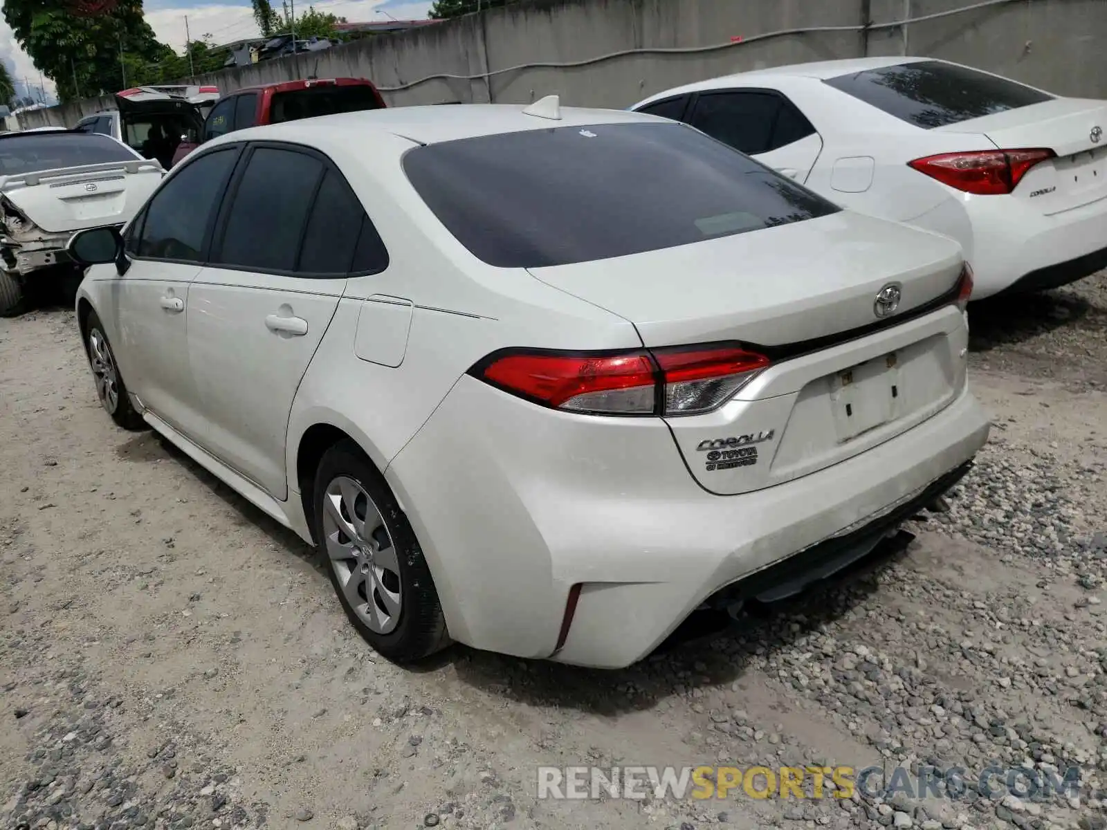 3 Photograph of a damaged car JTDEPRAEXLJ022652 TOYOTA COROLLA 2020