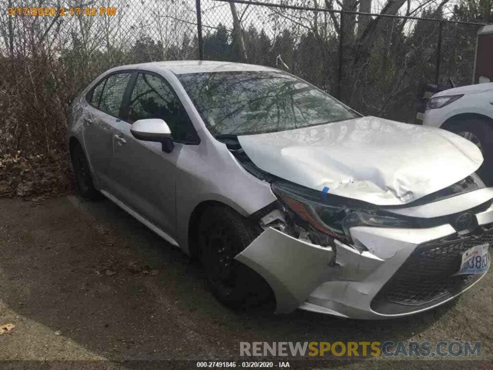 8 Photograph of a damaged car JTDEPRAEXLJ022893 TOYOTA COROLLA 2020