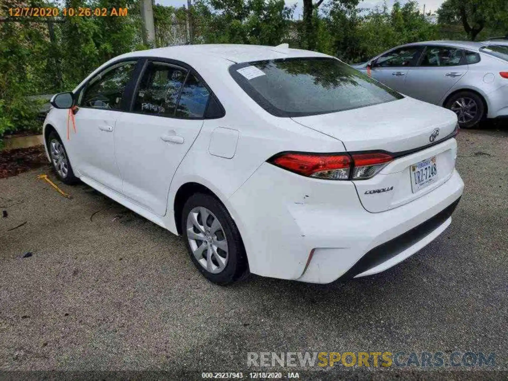 12 Photograph of a damaged car JTDEPRAEXLJ023039 TOYOTA COROLLA 2020