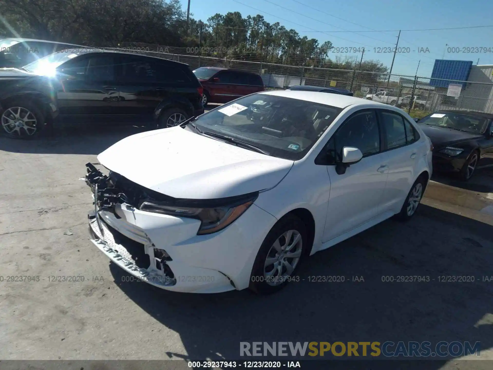 2 Photograph of a damaged car JTDEPRAEXLJ023039 TOYOTA COROLLA 2020