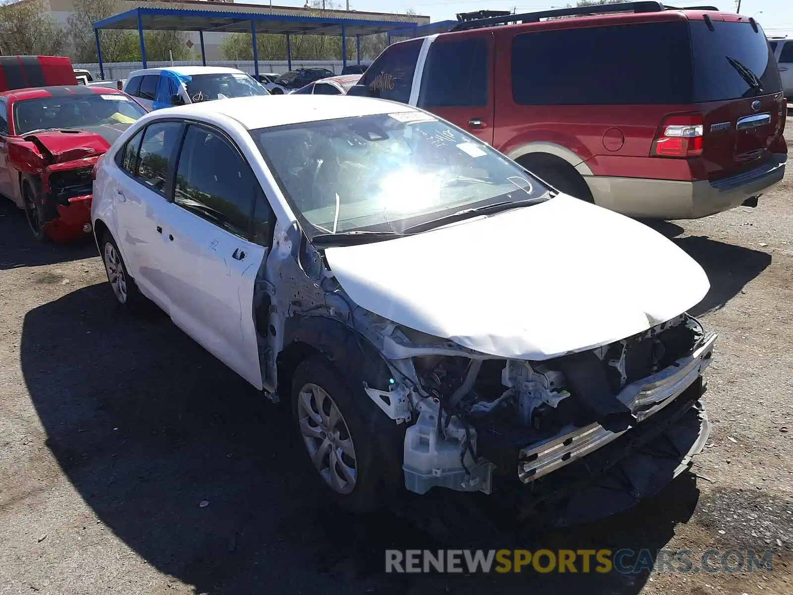 1 Photograph of a damaged car JTDEPRAEXLJ023171 TOYOTA COROLLA 2020