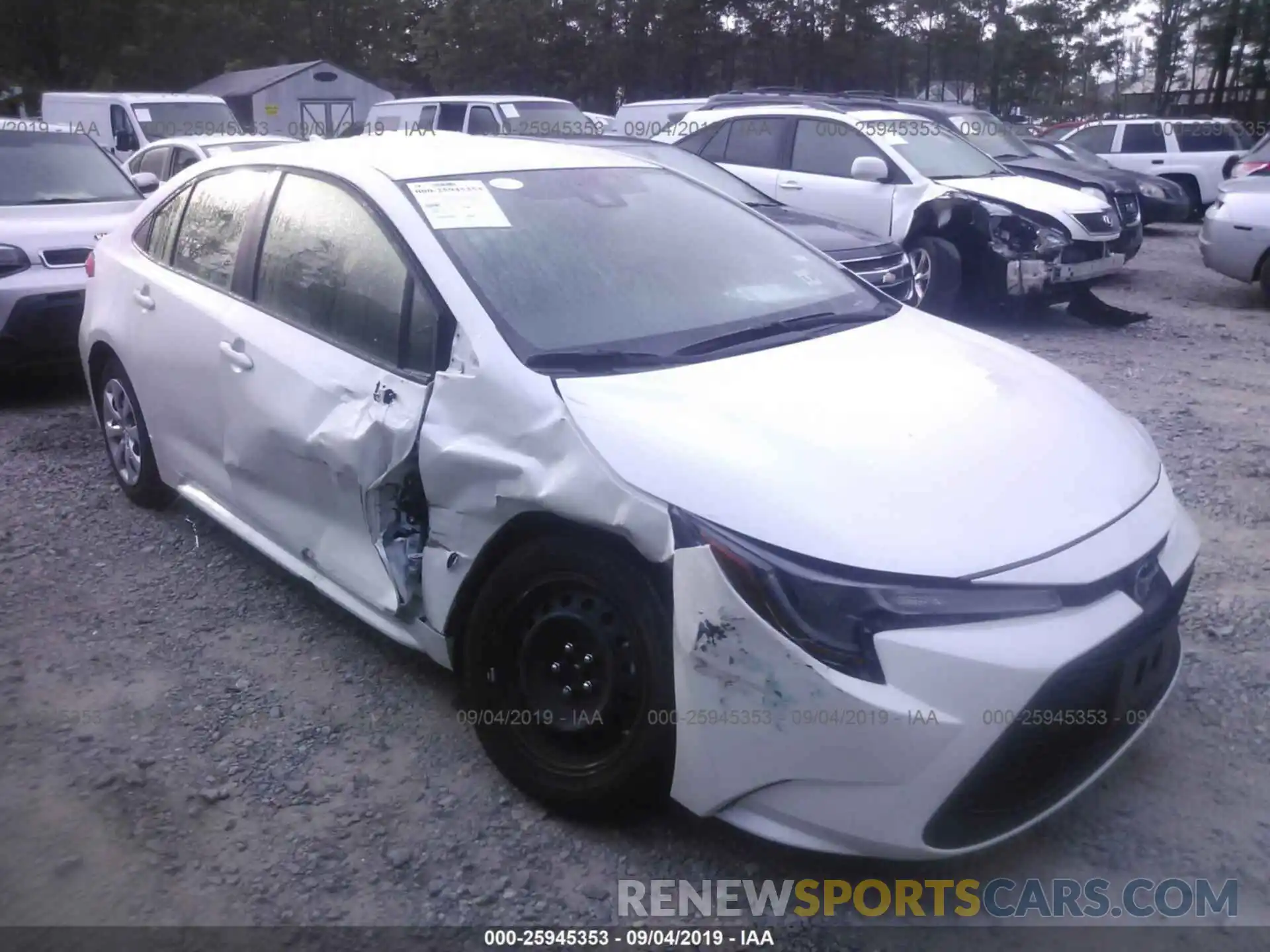 1 Photograph of a damaged car JTDEPRAEXLJ023221 TOYOTA COROLLA 2020