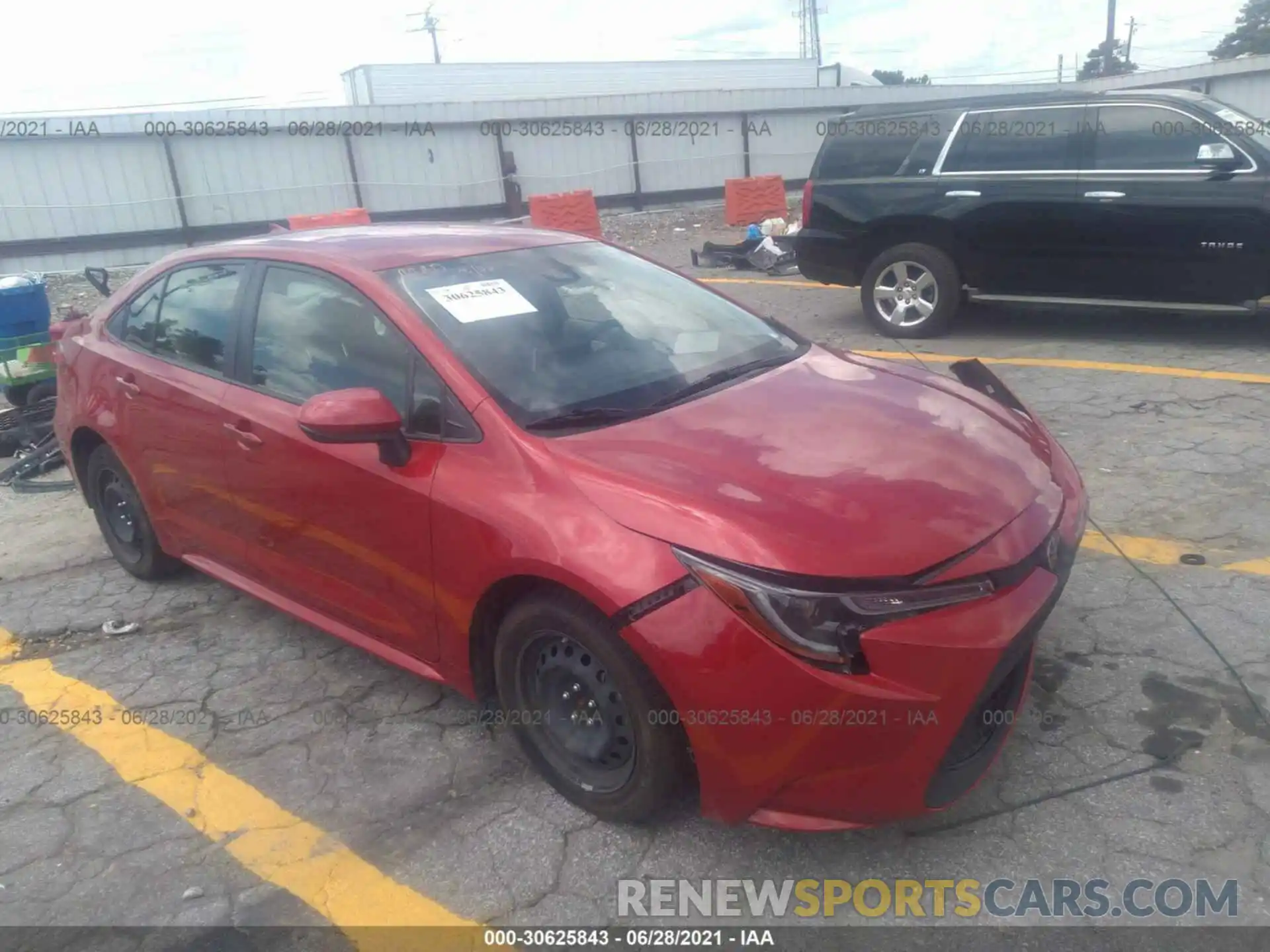 1 Photograph of a damaged car JTDEPRAEXLJ023350 TOYOTA COROLLA 2020