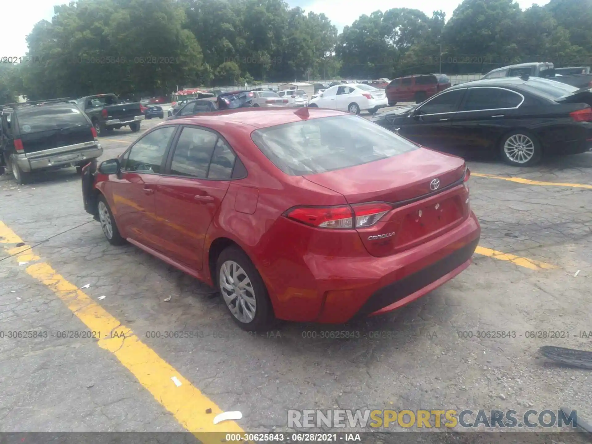 3 Photograph of a damaged car JTDEPRAEXLJ023350 TOYOTA COROLLA 2020