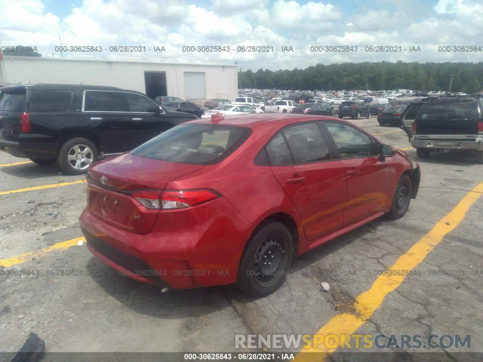 4 Photograph of a damaged car JTDEPRAEXLJ023350 TOYOTA COROLLA 2020