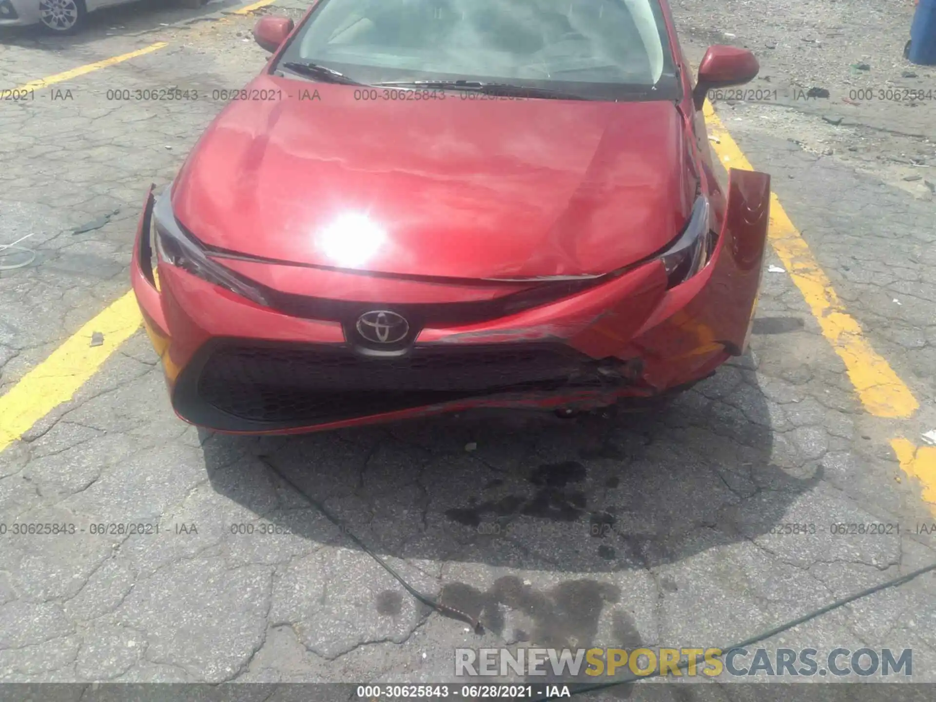 6 Photograph of a damaged car JTDEPRAEXLJ023350 TOYOTA COROLLA 2020