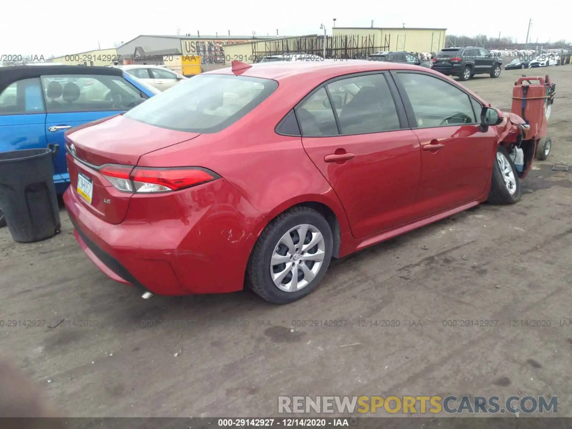 4 Photograph of a damaged car JTDEPRAEXLJ024174 TOYOTA COROLLA 2020