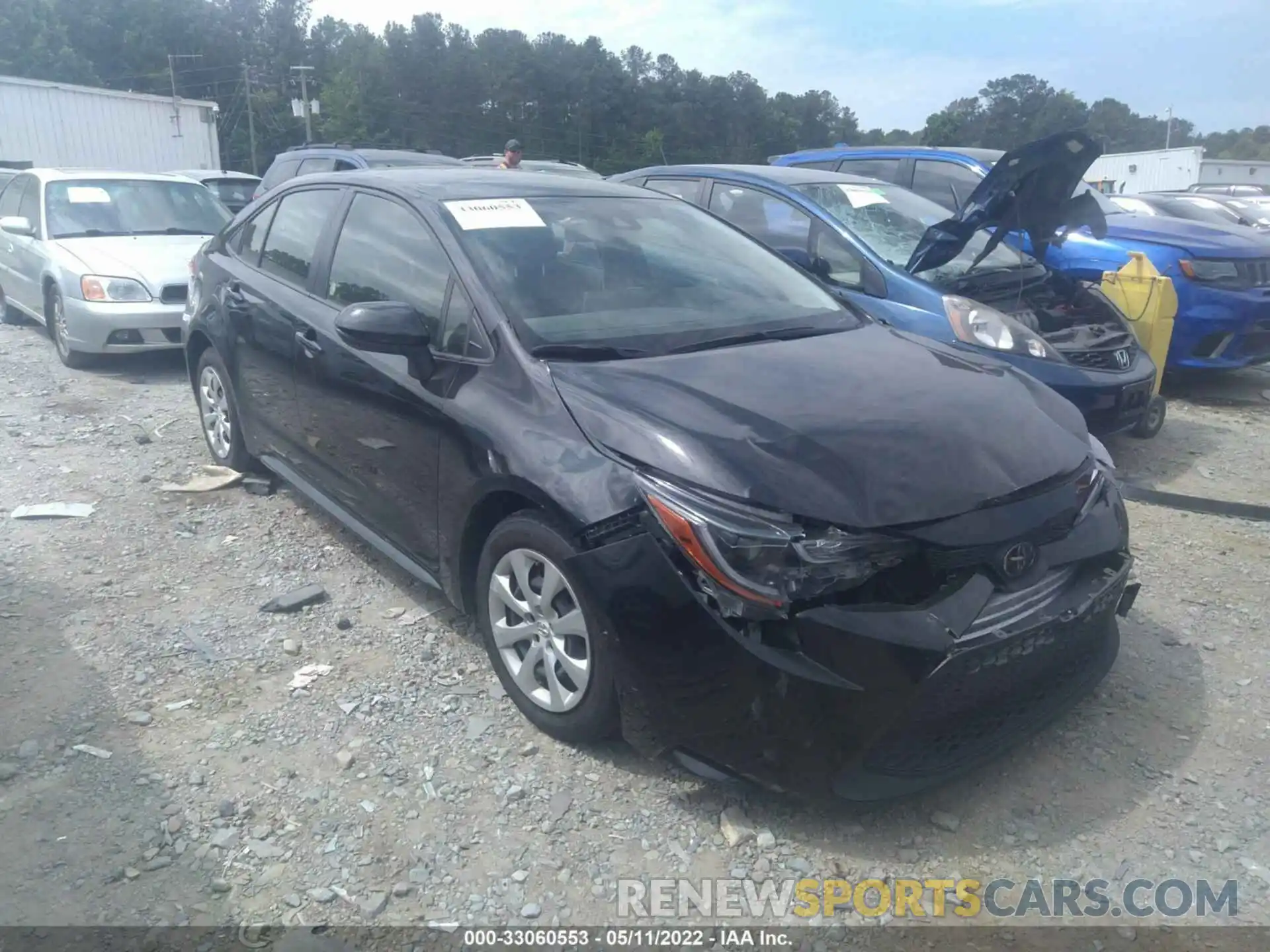 1 Photograph of a damaged car JTDEPRAEXLJ024384 TOYOTA COROLLA 2020