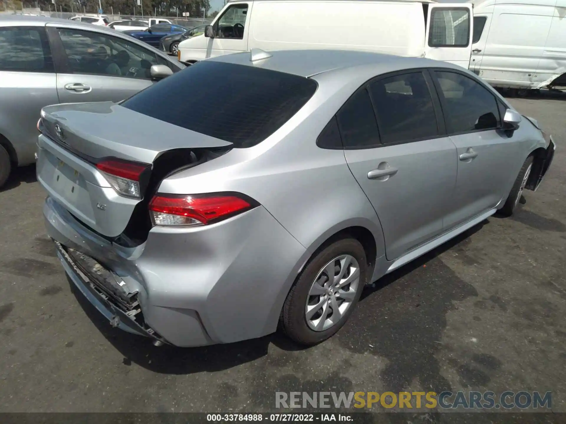 4 Photograph of a damaged car JTDEPRAEXLJ024563 TOYOTA COROLLA 2020